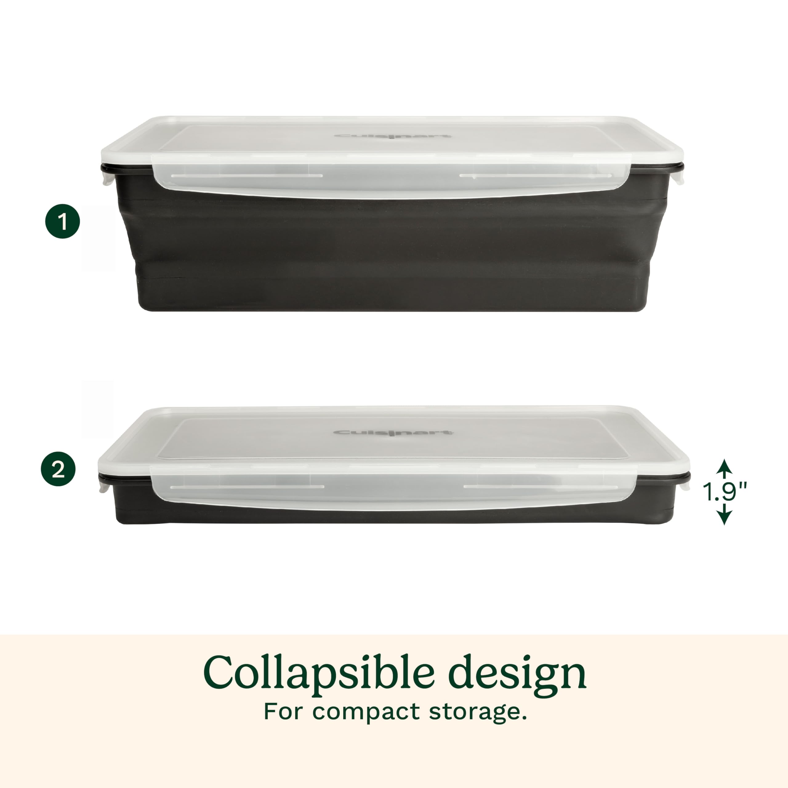 cuisinart-xl-collapsible-marinating-container-with-snap-on-lid-3-7-gallon image 4