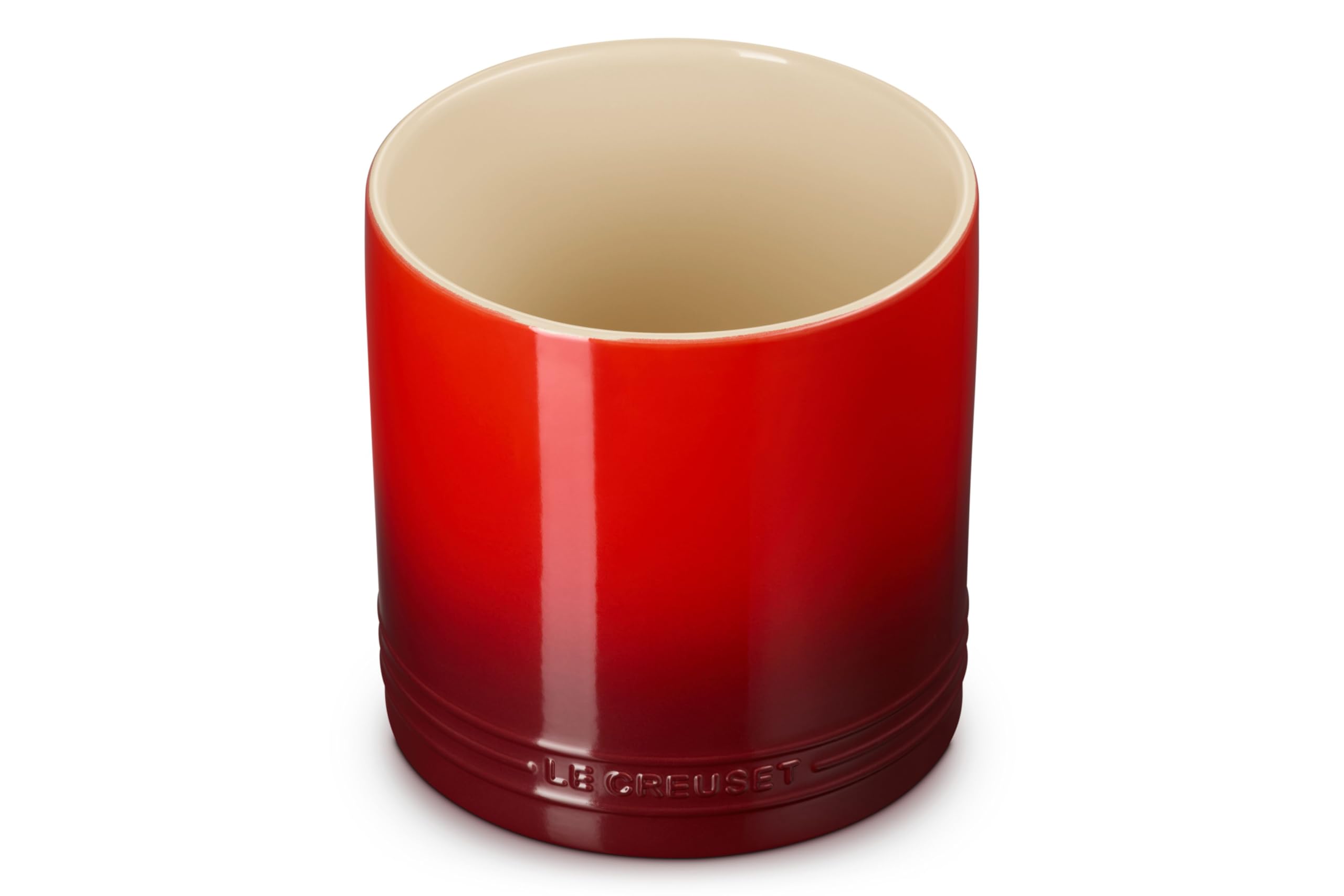 le-creuset-stoneware-signature-utensil-crock-2-7-qt-cerise image 1