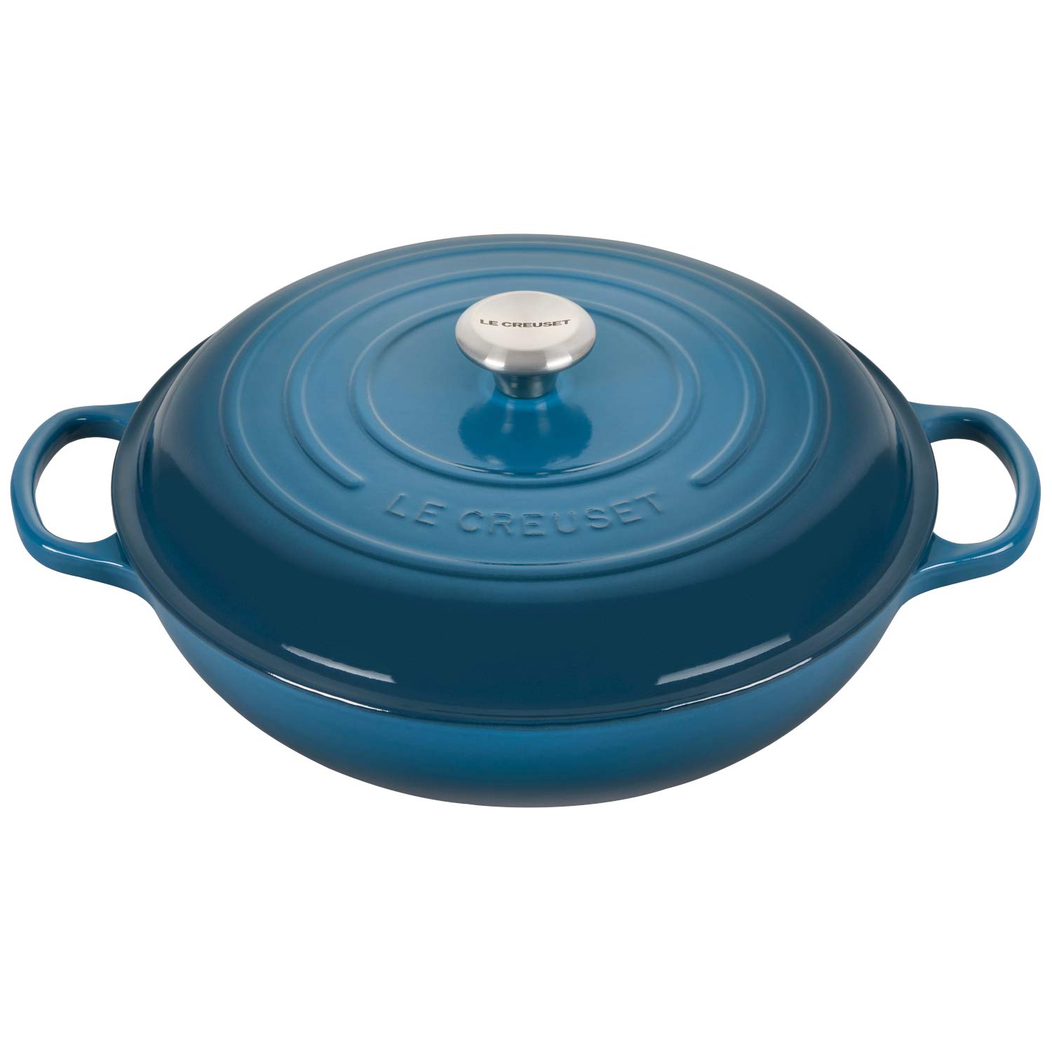le-creuset-enameled-cast-iron-signature-braiser-5-qt-deep-teal image 1
