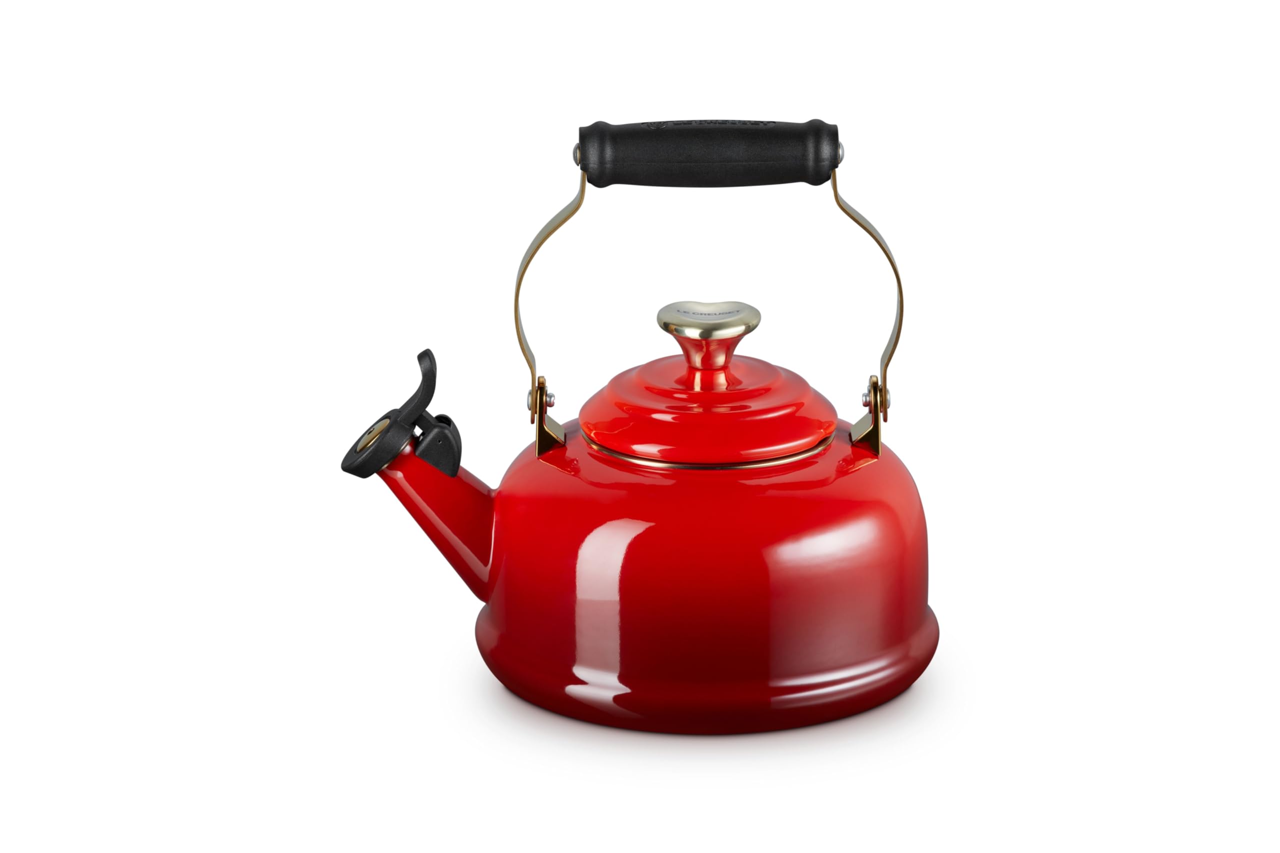 le-creuset-classic-whistling-tea-kettle-1-7-qt-cerise-with-light-gold-heart-knob image 2