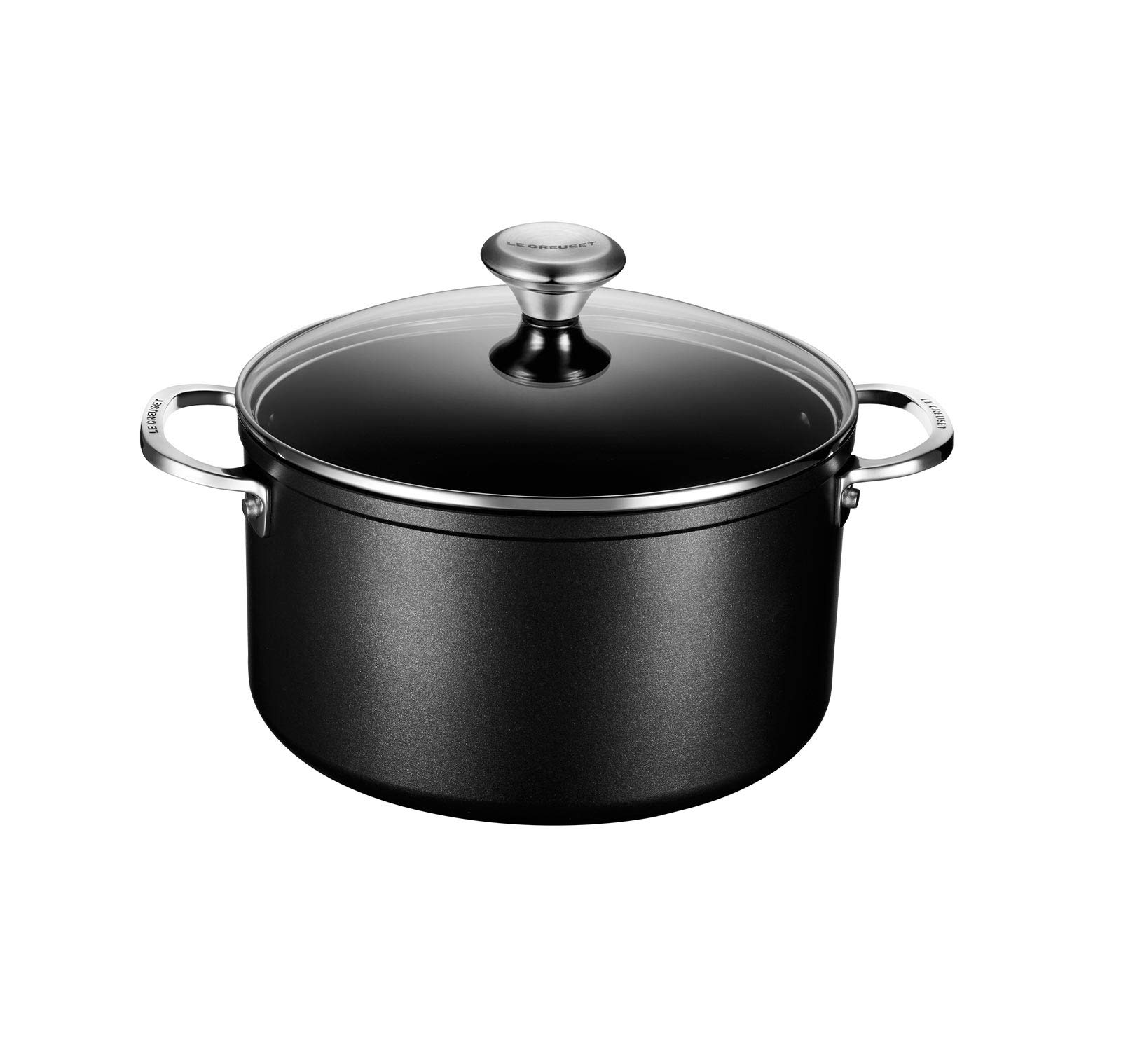 le-creuset-toughened-nonstick-pro-stockpot-with-glass-lid-6-3-qt image 1