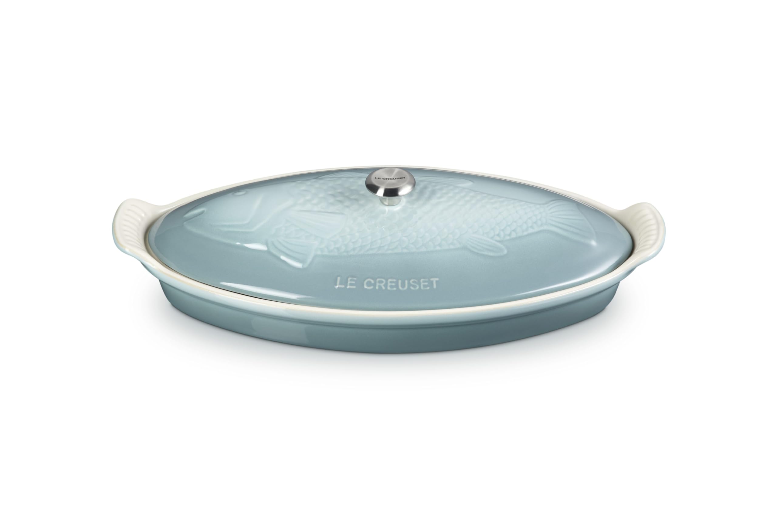 le-creuset-stoneware-heritage-fish-baker-1-7-qt-riviera image 6