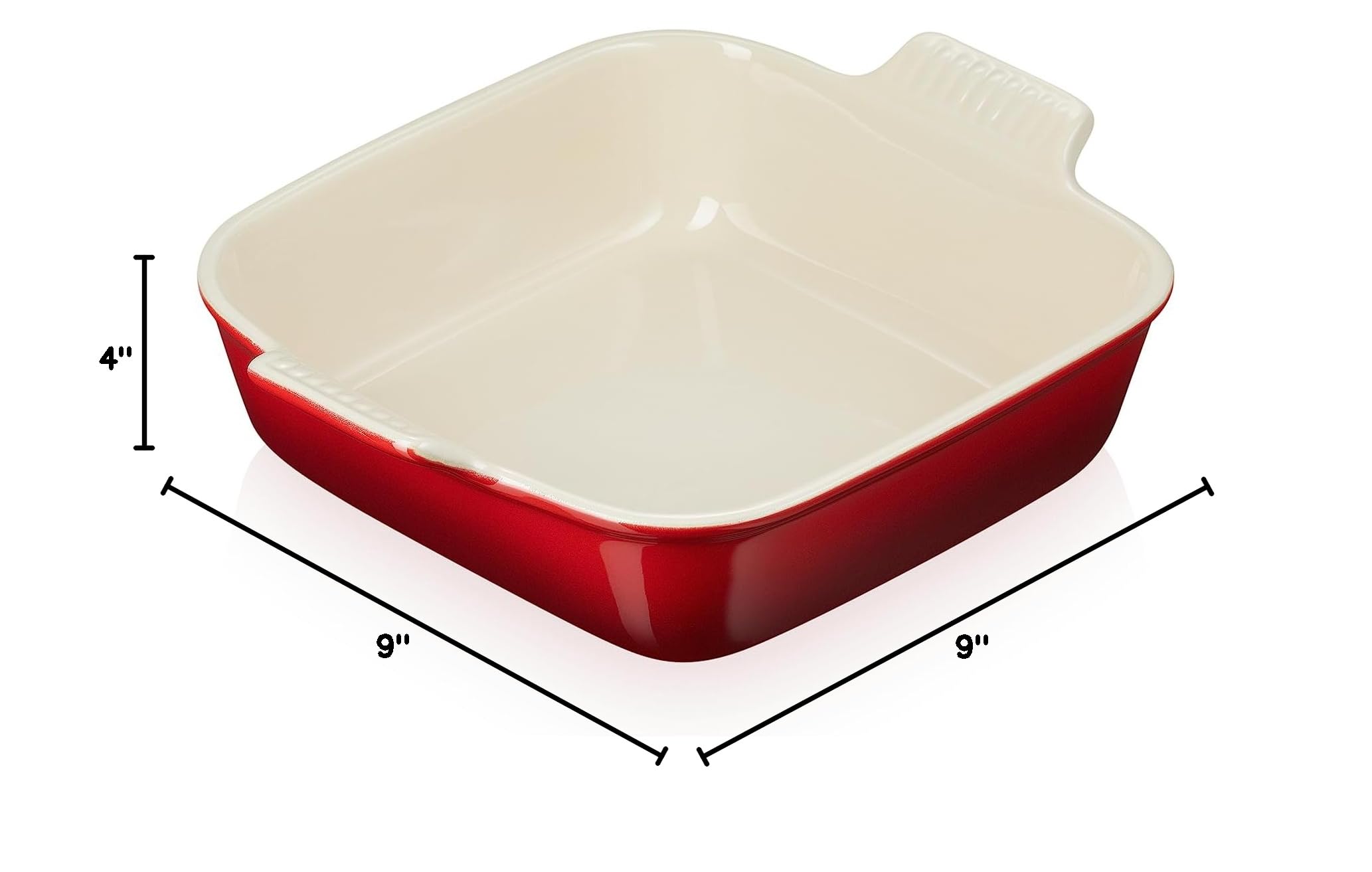 le-creuset-stoneware-heritage-square-dish-3-qt-9-inch-cerise image 5