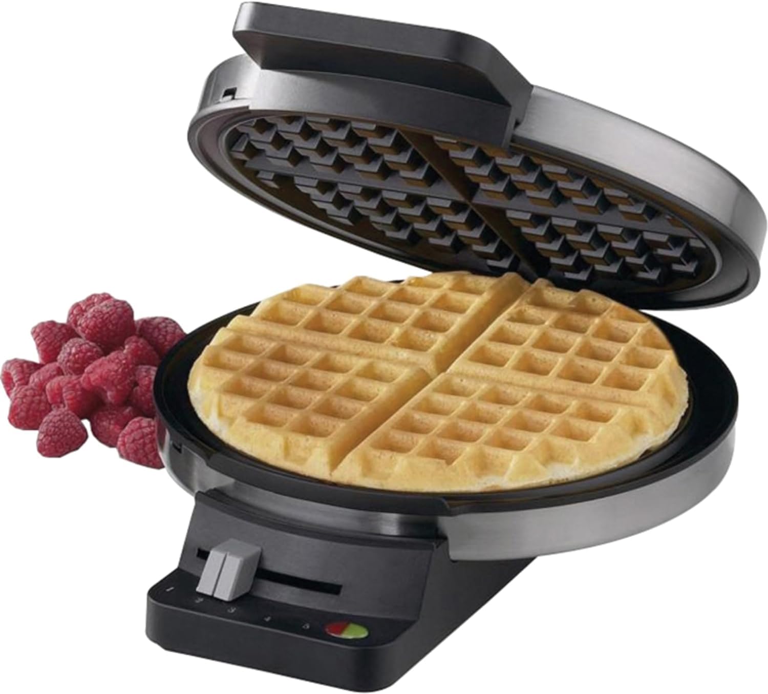 cuisinart-wmr-canas-round-classic-waffle-maker-with-5-browning-settings-brushed- image 8