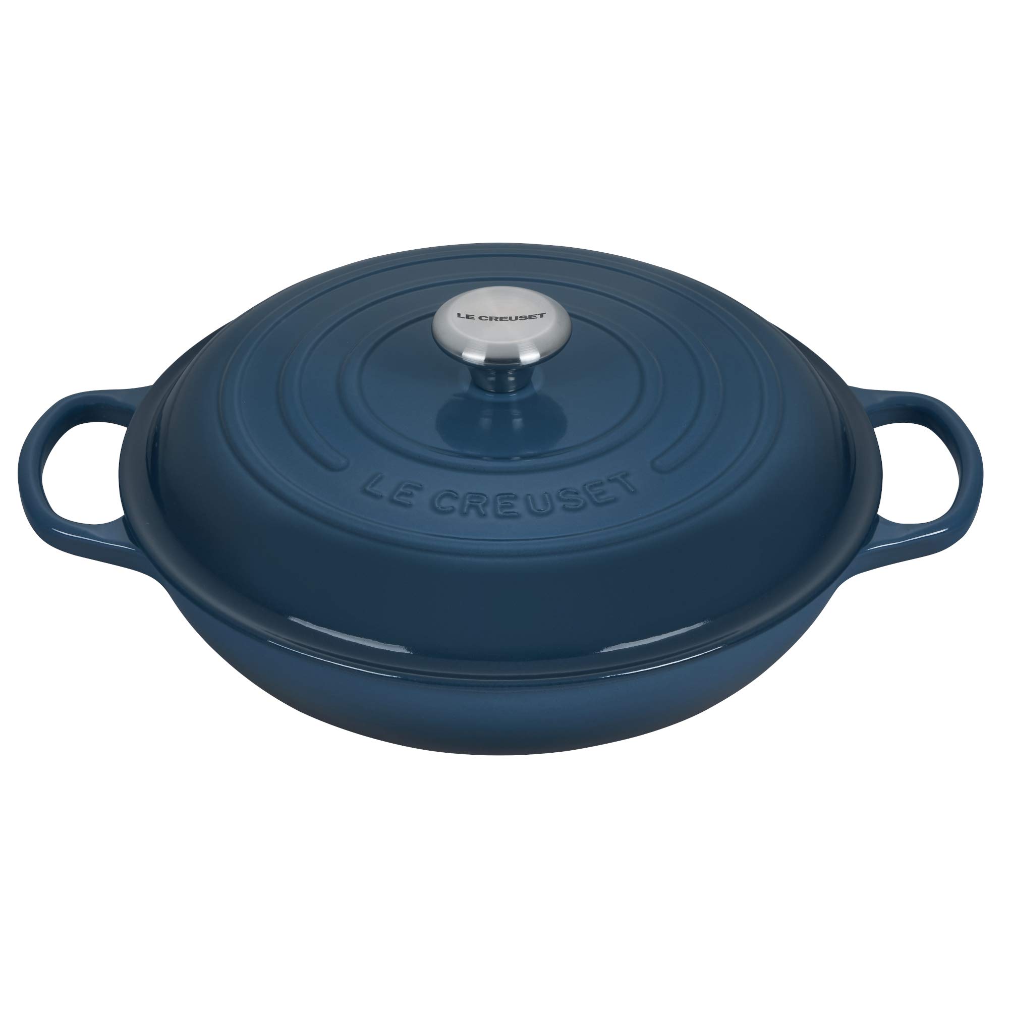 le-creuset-enameled-cast-iron-signature-braiser-3-5-qt-meringue image 8