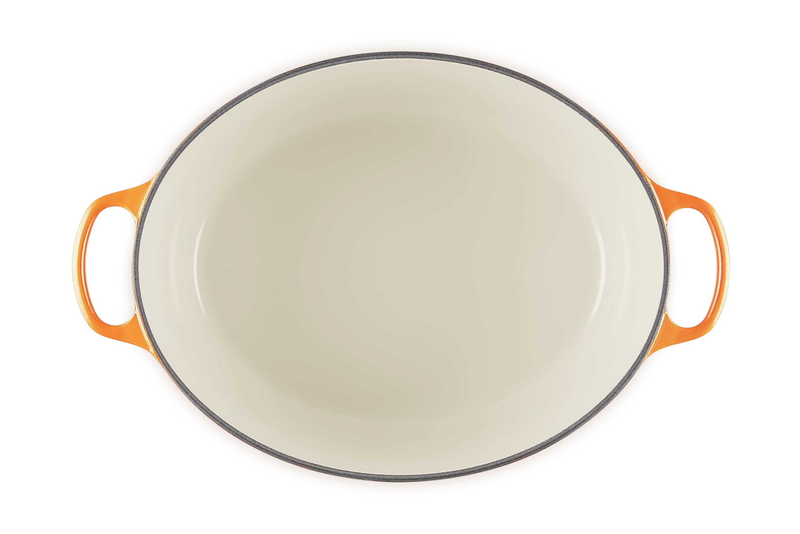 le-creuset-enameled-cast-iron-signature-oval-dutch-oven-15-5-qt-flamme-doree-wit image 4