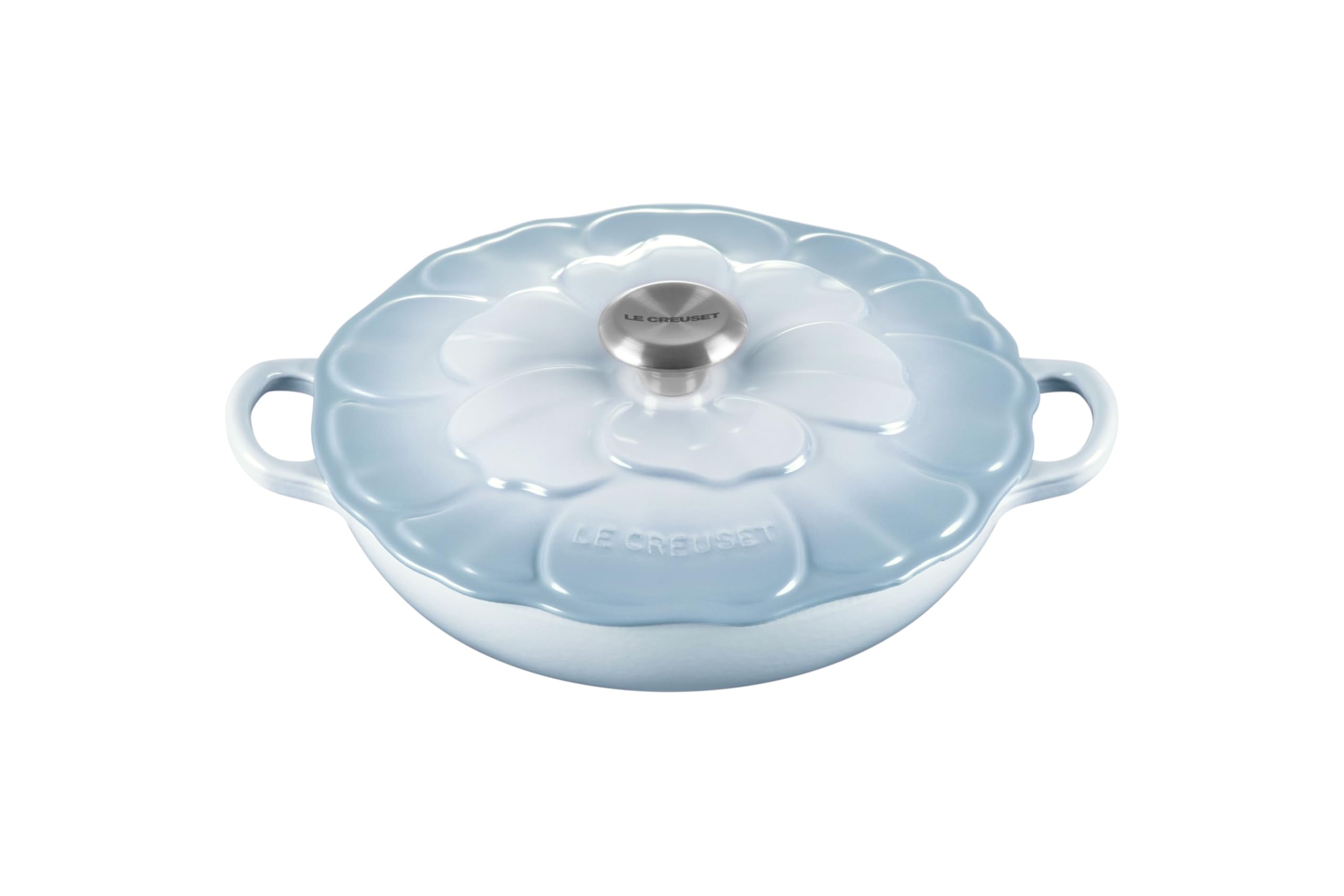 le-creuset-enameled-cast-iron-signature-petal-braiser-2-25-qt-coastal-blue image 1