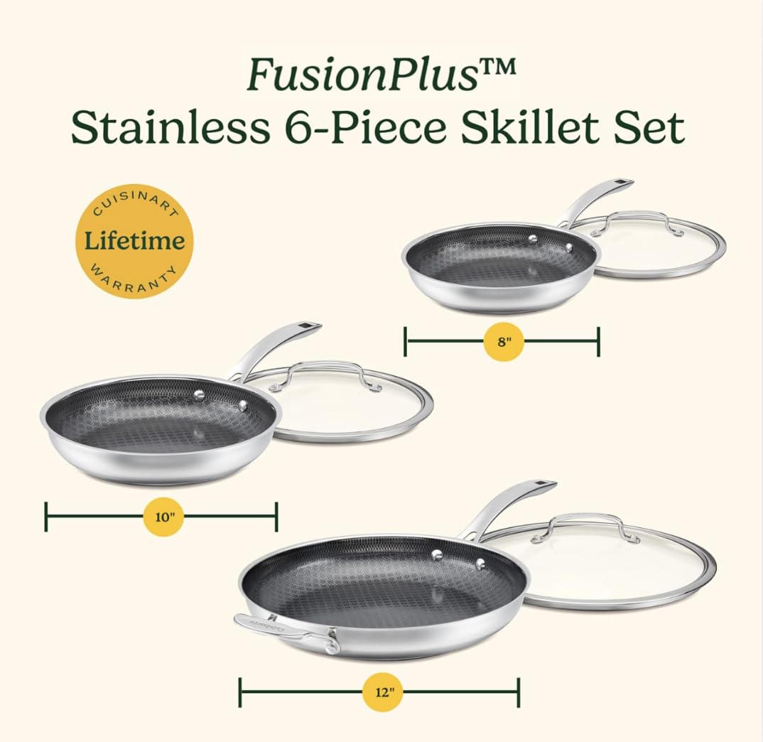 cuisinart-fusionplus-6-piece-stainless-steel-skillet-set-pfas-free-purelysear-no image 8