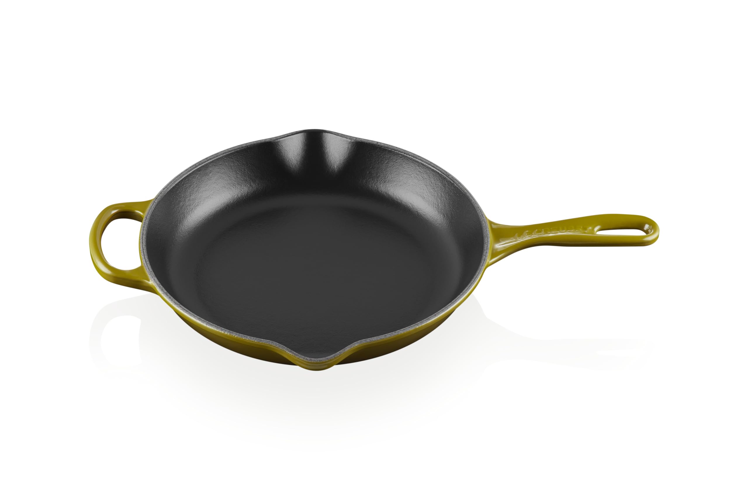 le-creuset-enameled-cast-iron-signature-round-skillet-10-25-olive image 1