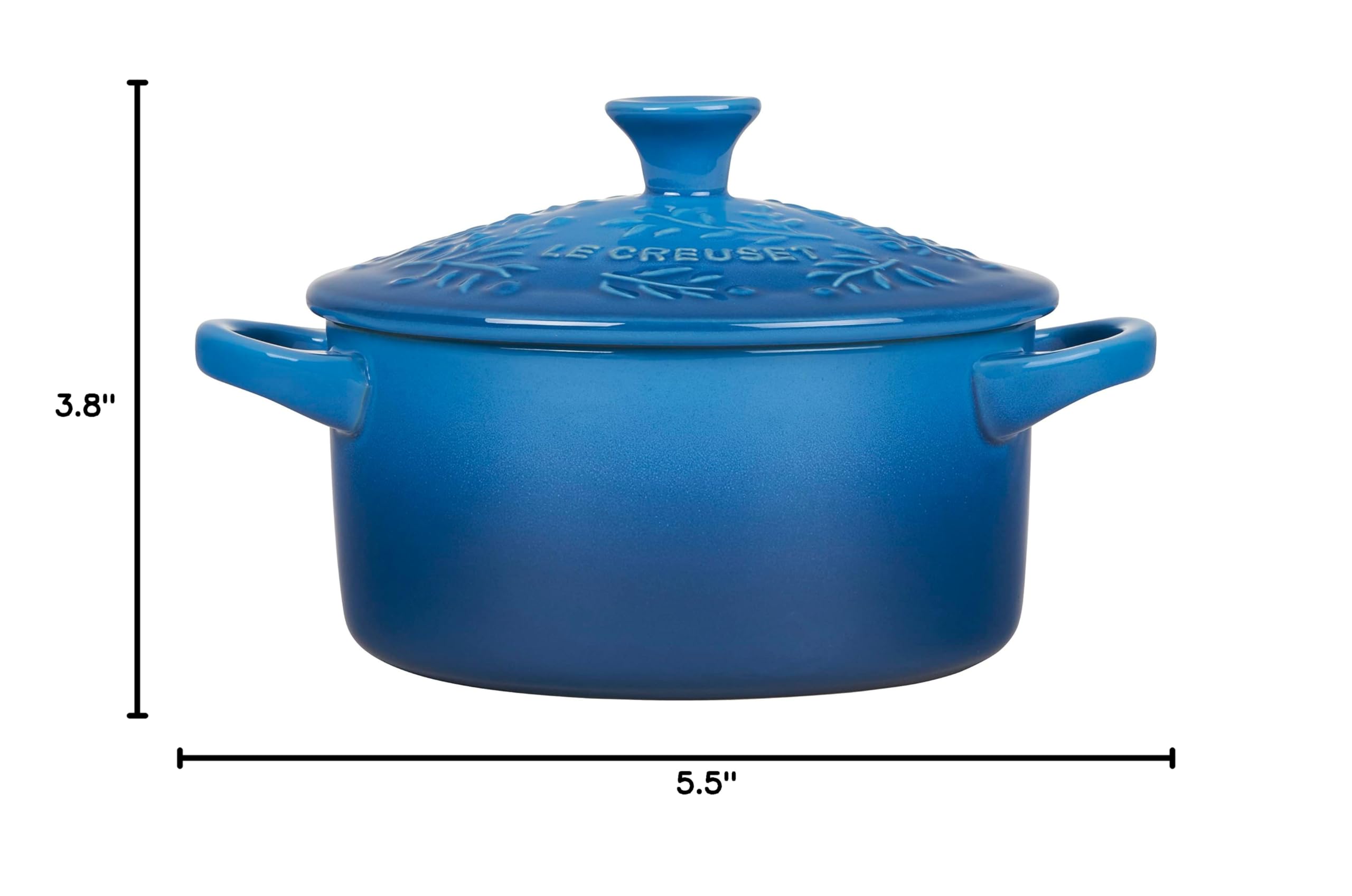 le-creuset-olive-branch-collection-stoneware-mini-round-cocotte-24-oz-marseille- image 6