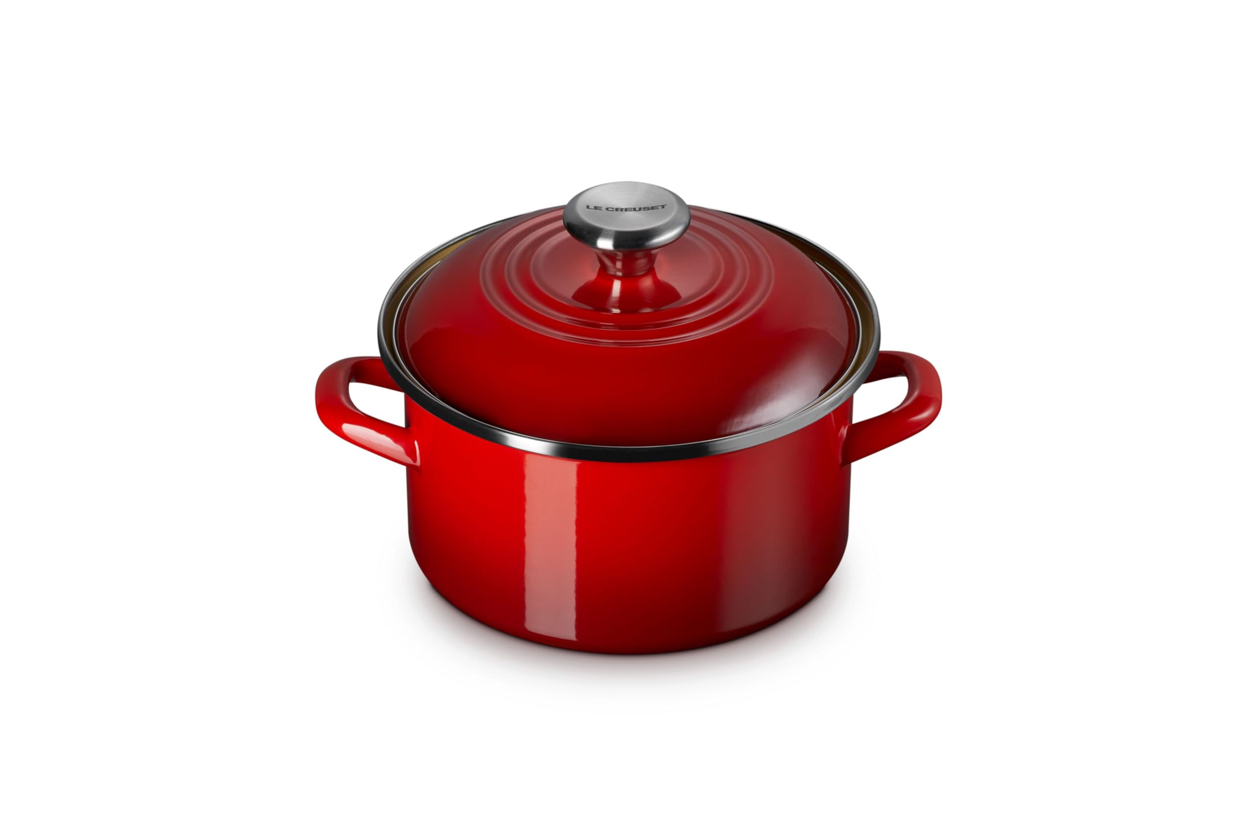 le-creuset-enamel-on-steel-traditional-petite-stockpot-3-8-qt-cerise image 1