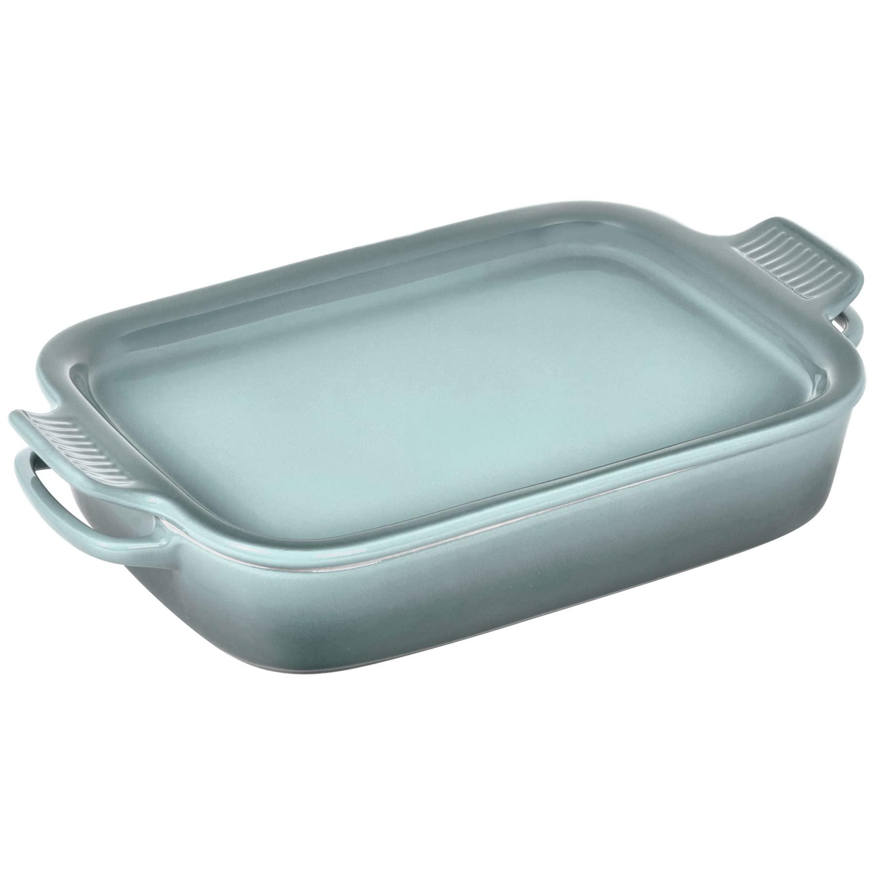 le-creuset-stoneware-rectangular-dish-with-platter-lid-14-75-x-9-cerise image 5