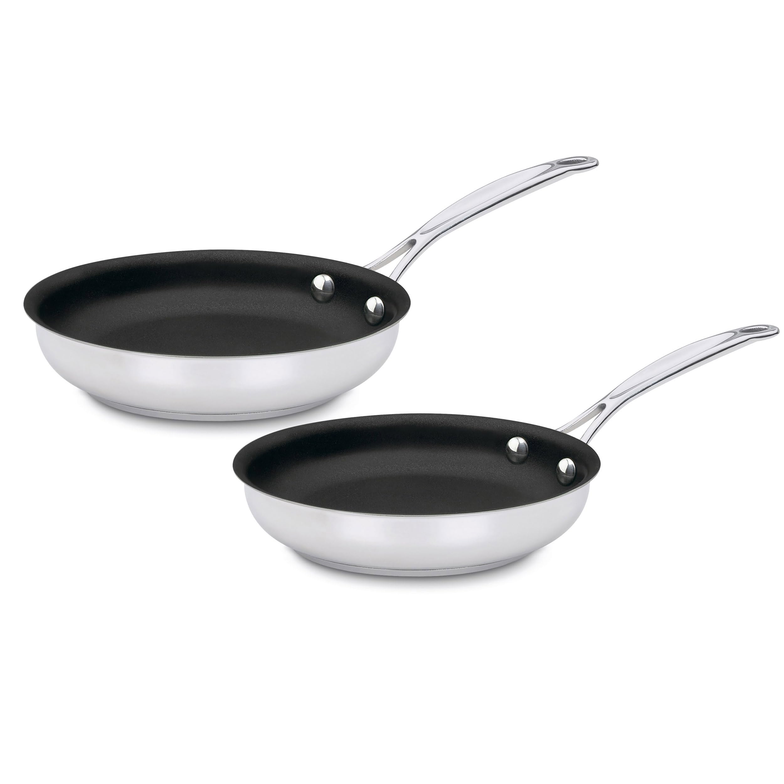 cuisinart-chef-s-classic-stainless-steel-non-stick-skillet-set-9-11 image 1