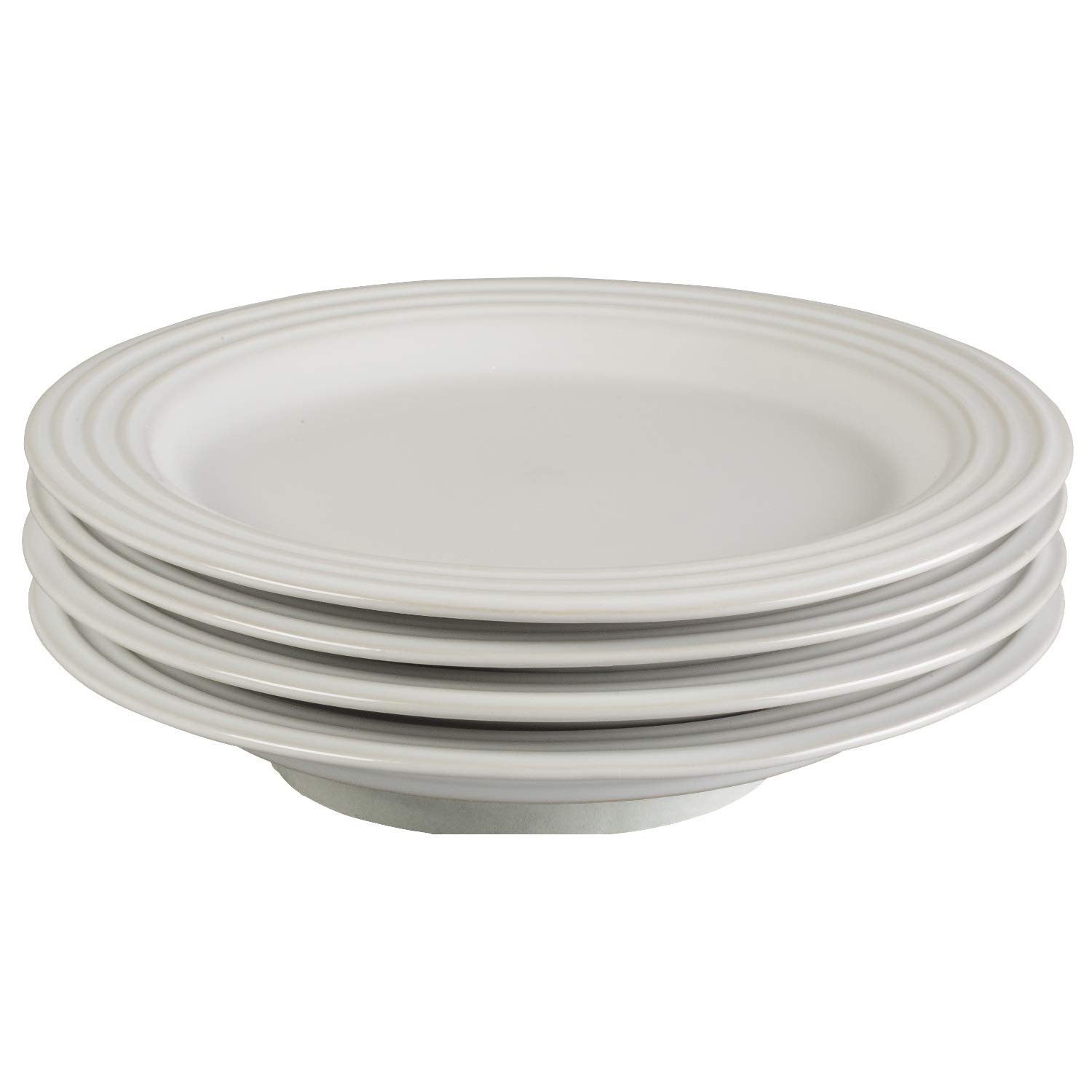 le-creuset-stoneware-set-of-4-salad-plates-8-5-inch-white image 1