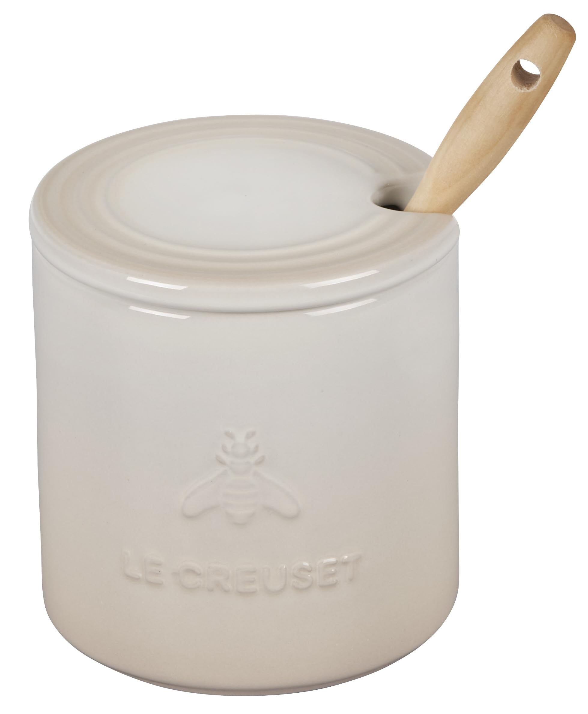 le-creuset-stoneware-honey-pot-14-oz-meringue image 3