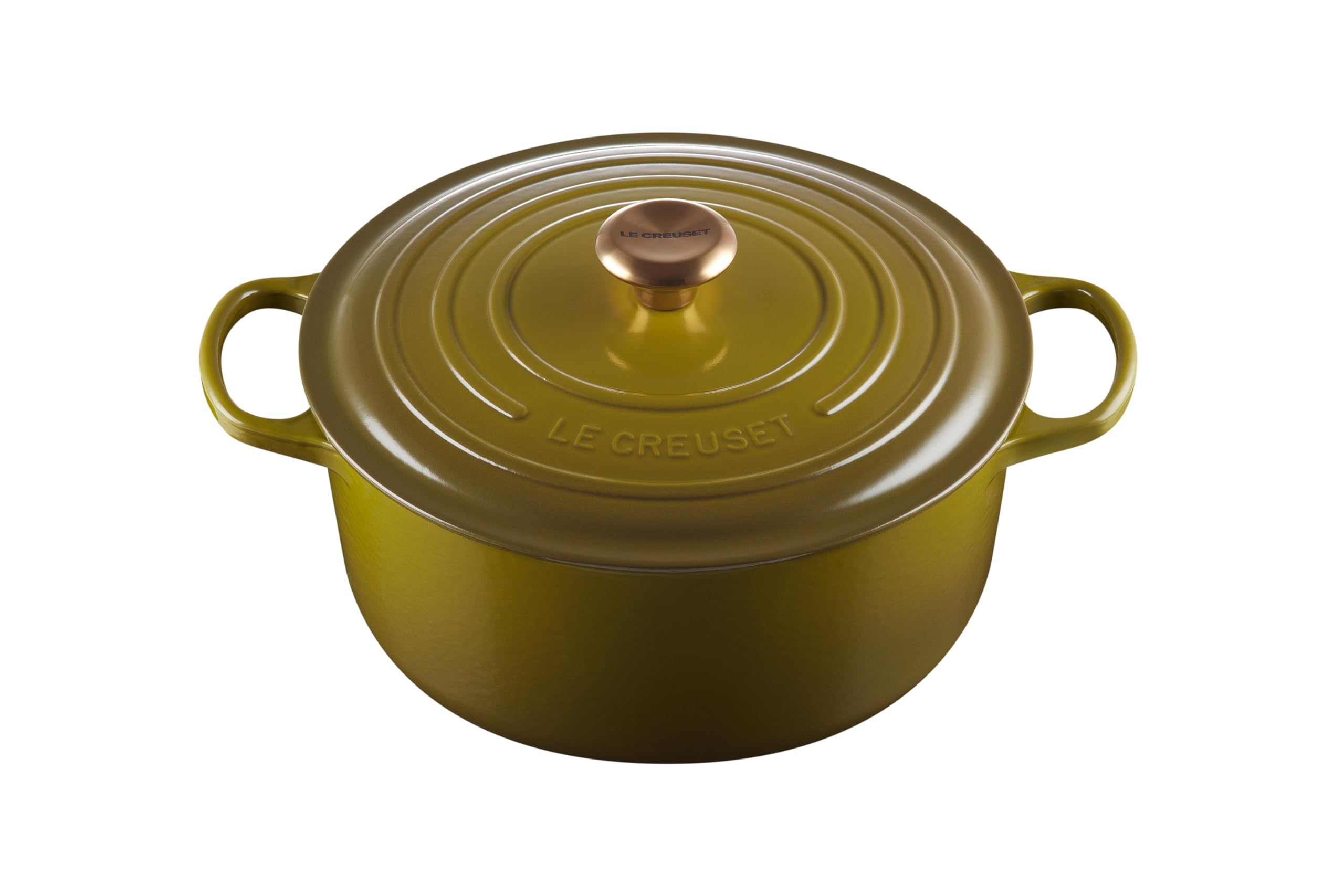 le-creuset-enameled-cast-iron-signature-round-dutch-oven-7-25-qt-olive image 1