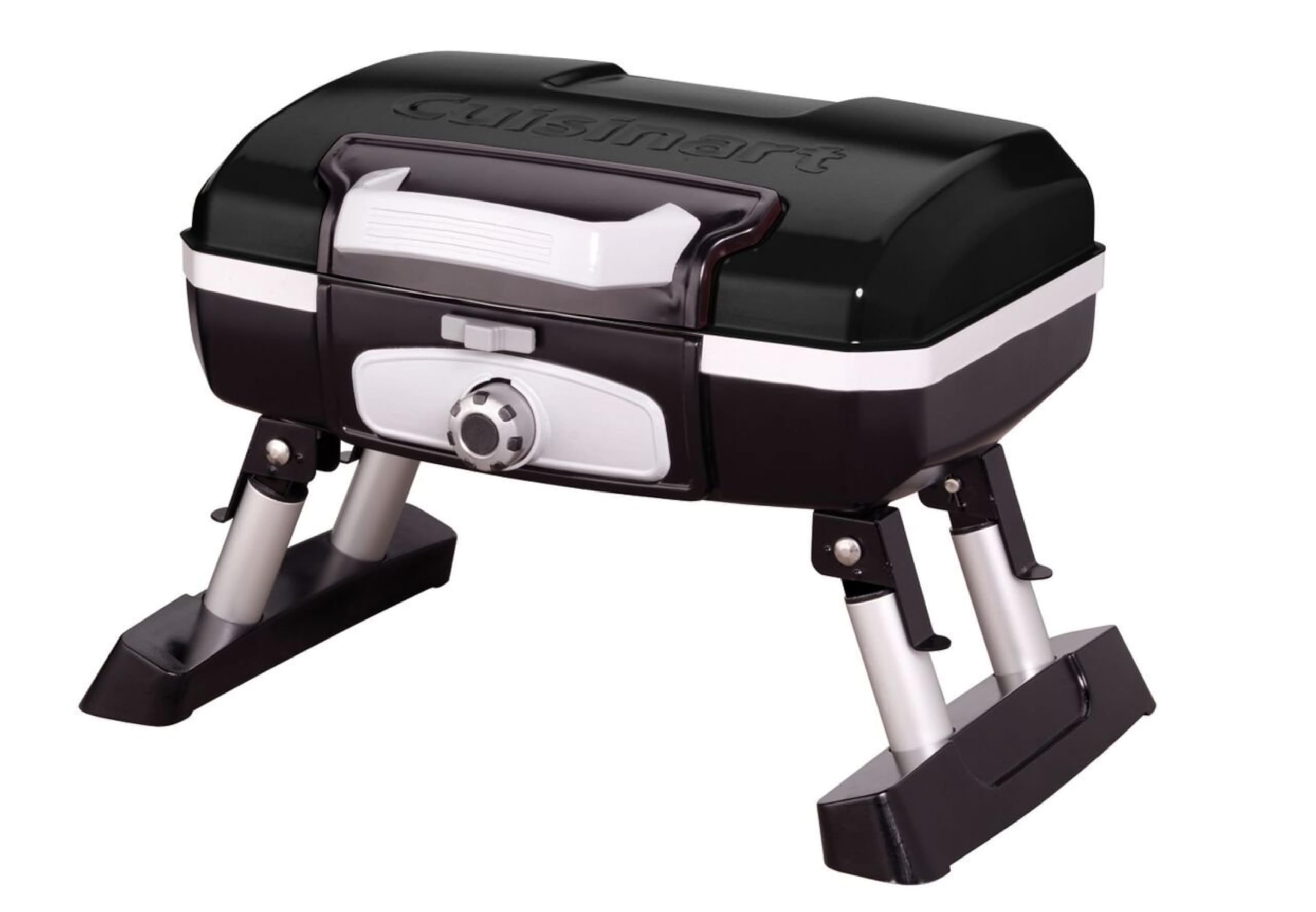 cuisinart-petite-gourmet-portable-gas-grill-5-500-btu-propane-tabletop-grill-wit image 1