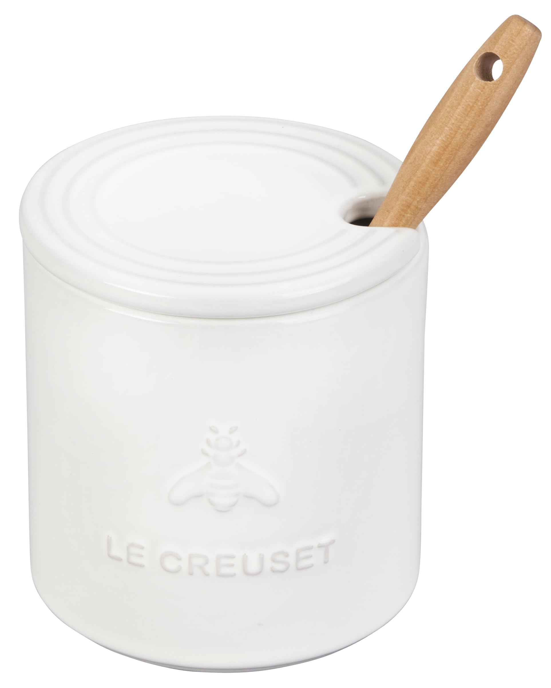 le-creuset-stoneware-honey-pot-14-oz-meringue image 8