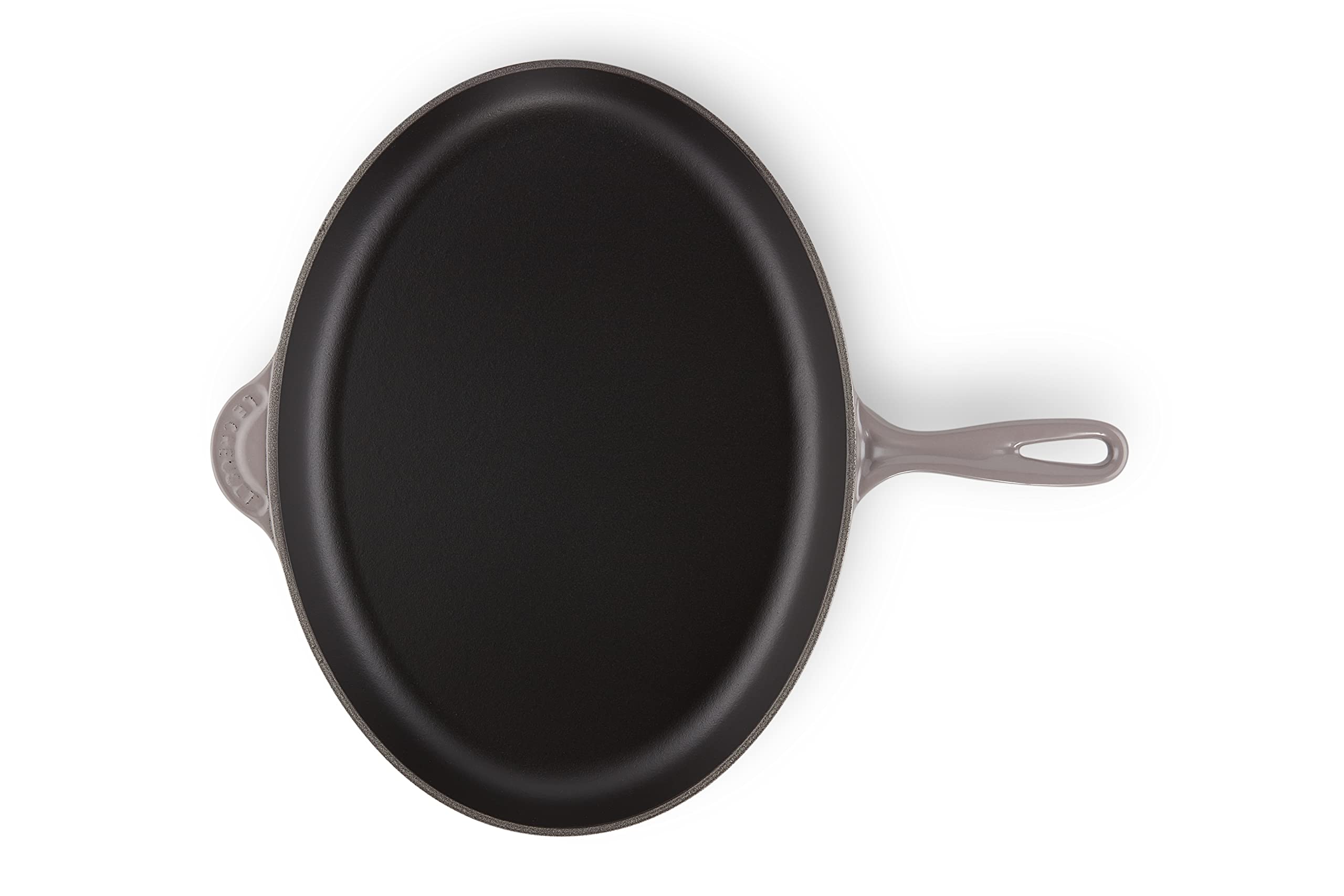le-creuset-enameled-cast-iron-15-75-inch-oval-skillet-oyster image 2