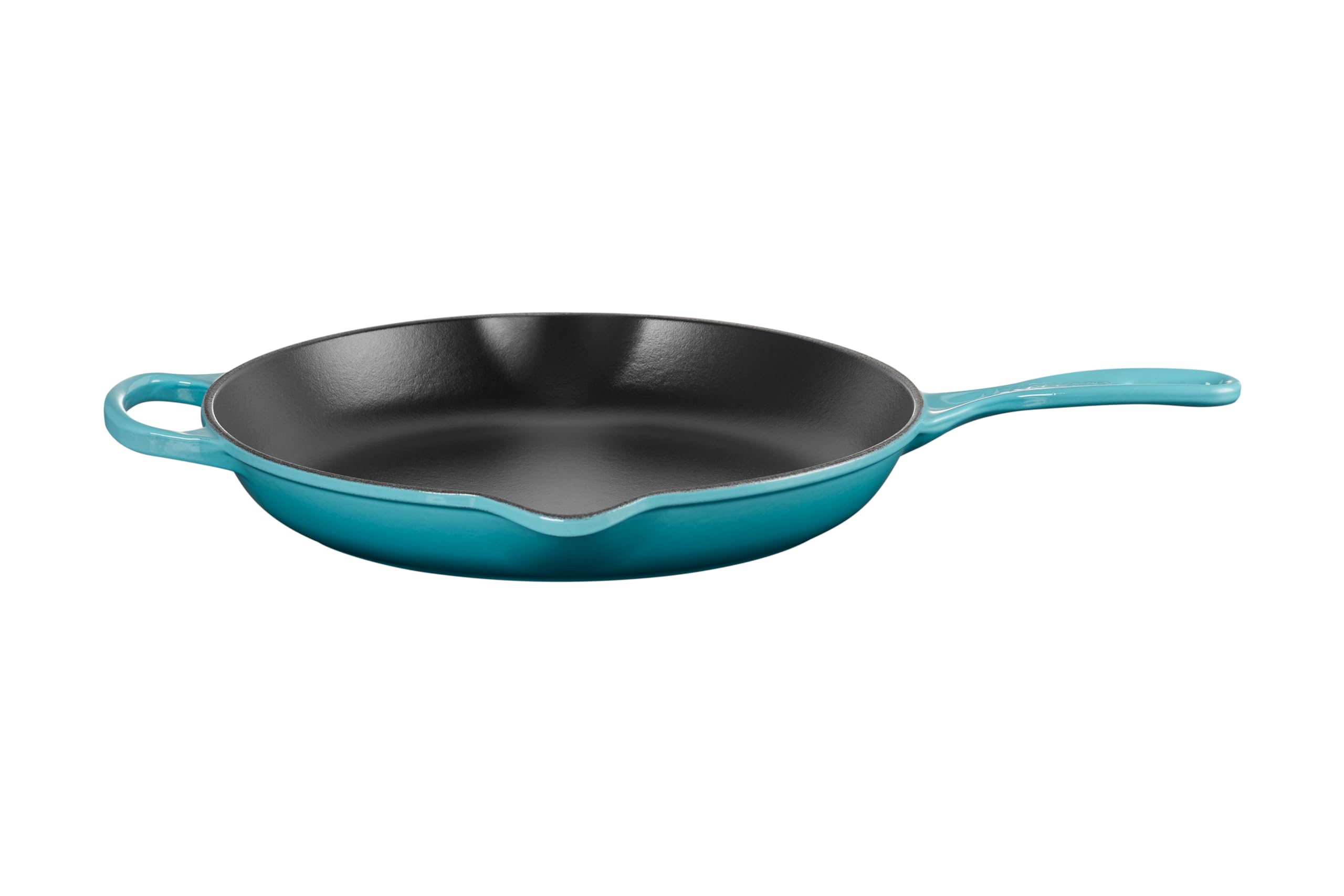 le-creuset-signature-iron-handle-skillet-11-75-inch-enameled-cast-iron-caribbean image 2