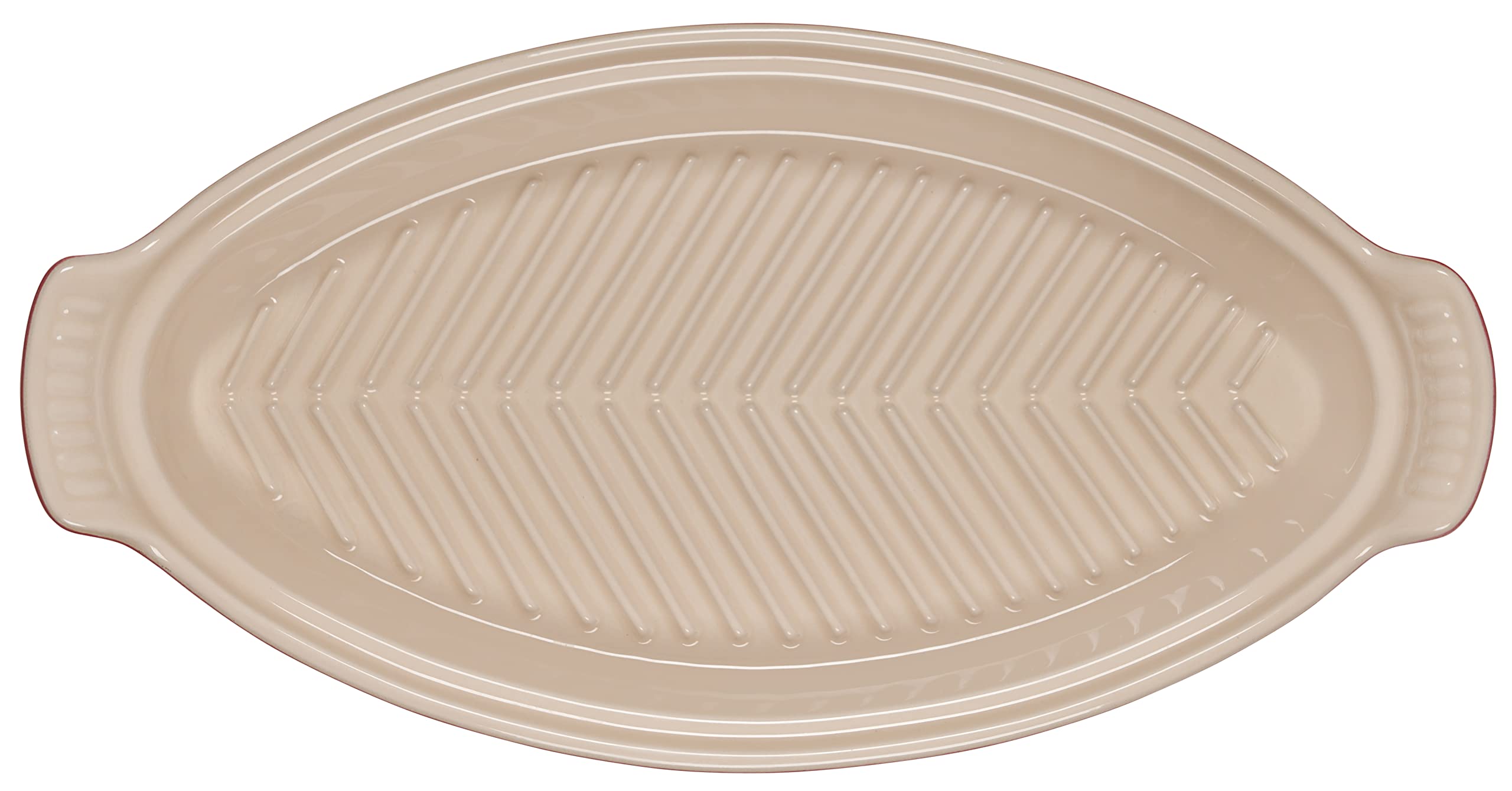 le-creuset-heritage-stoneware-oval-fish-baker-1-7qt-cerise image 4