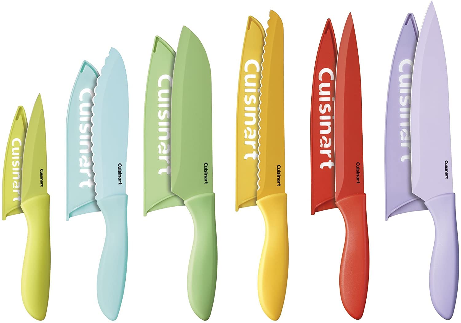 cuisinart-advantage-color-12-piece-kitchen-knife-set-with-blade-guards-multicolo image 1