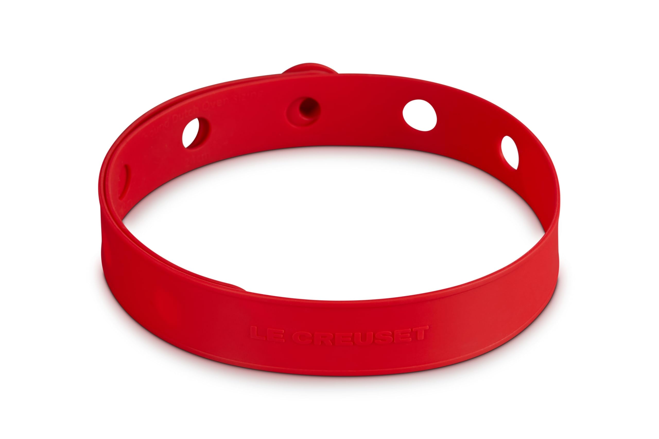 le-creuset-silicone-cookware-travel-latch-for-round-dutch-ovens-cerise image 1
