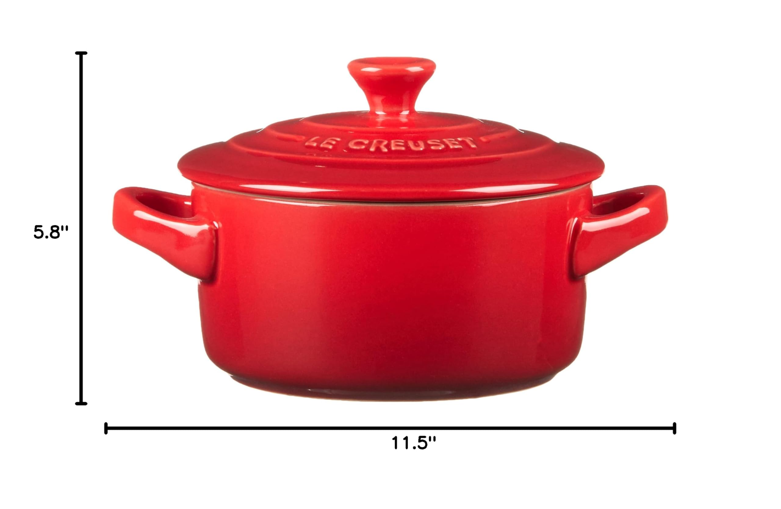 le-creuset-stoneware-mini-cocottes-set-of-4-with-cookbook-8-oz-each-cerise image 8