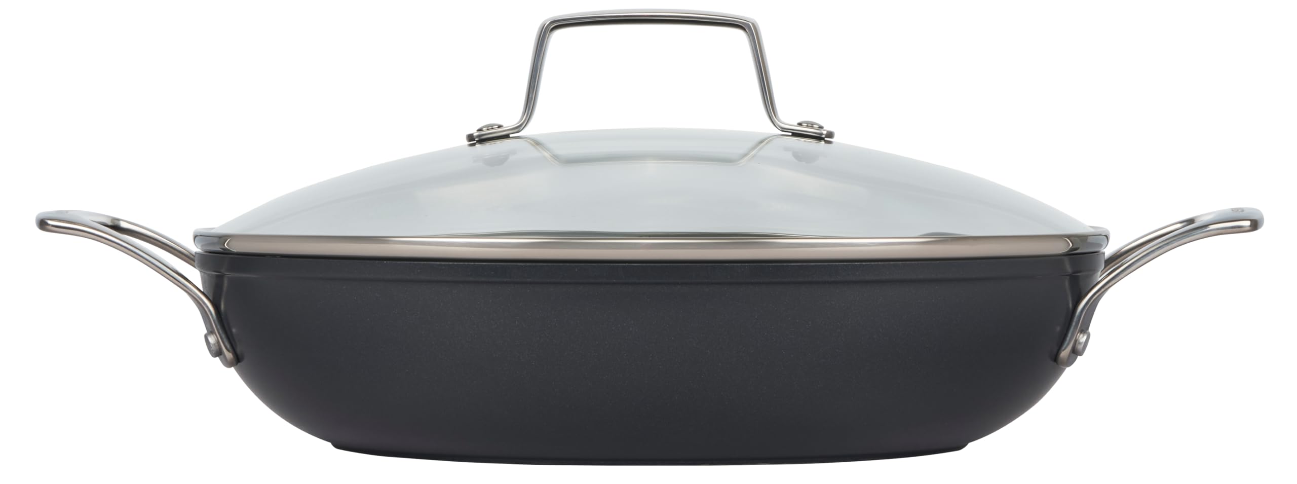 le-creuset-essential-non-stick-ceramic-shallow-braiser-with-glass-lid-3-5-qt image 2