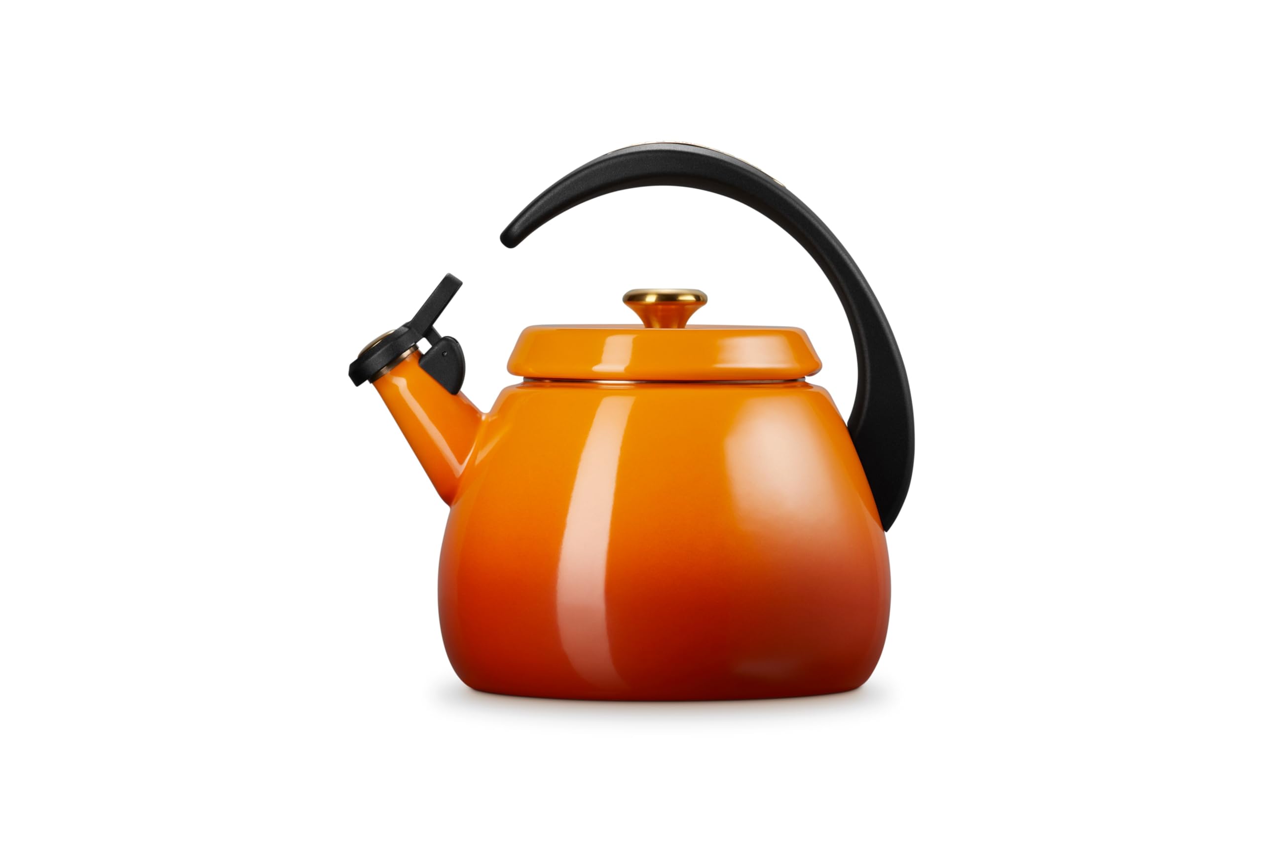 le-creuset-enamel-on-steel-cloche-kettle-2-2-qt-persimmon-with-gold-accents image 3