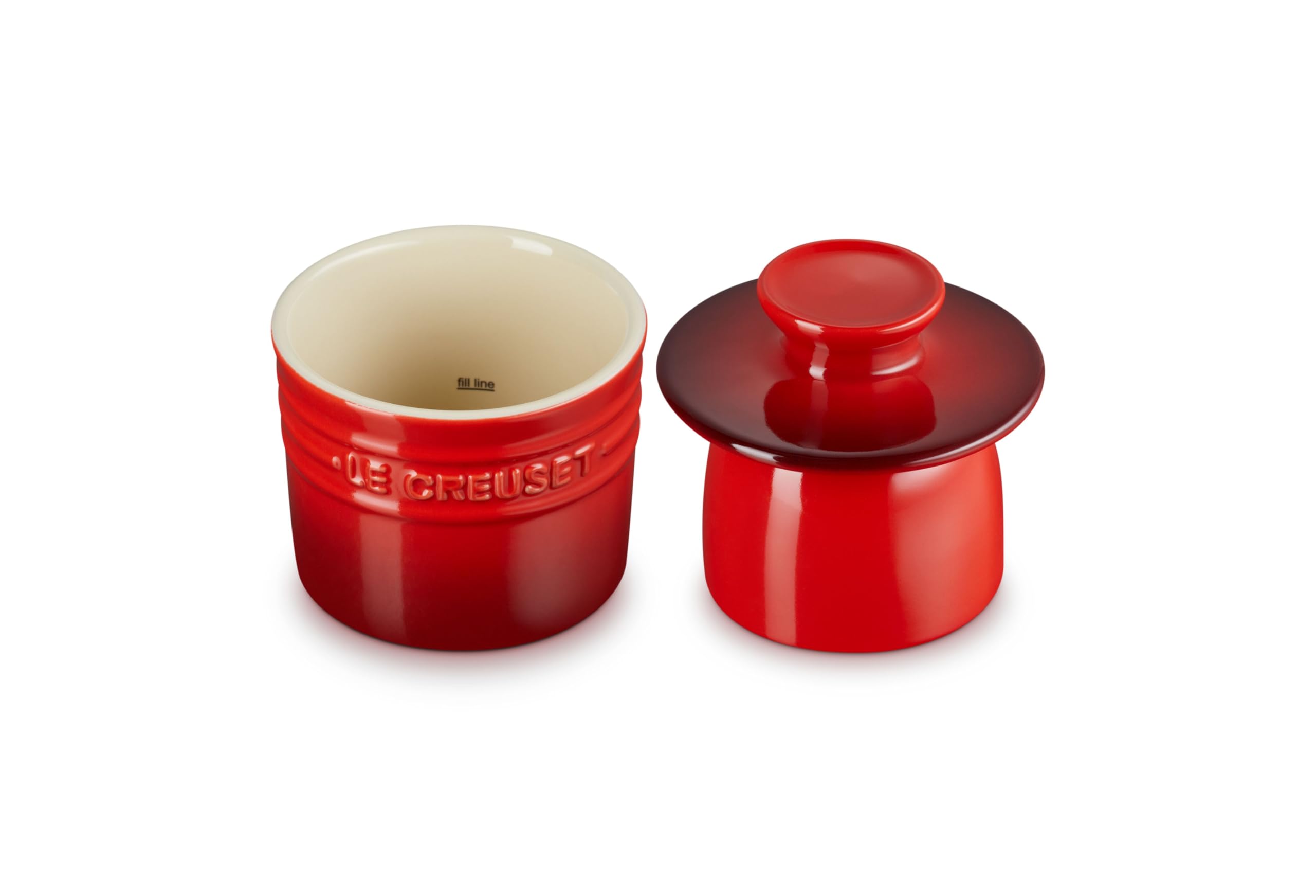le-creuset-stoneware-butter-crock-6-oz-cerise image 3