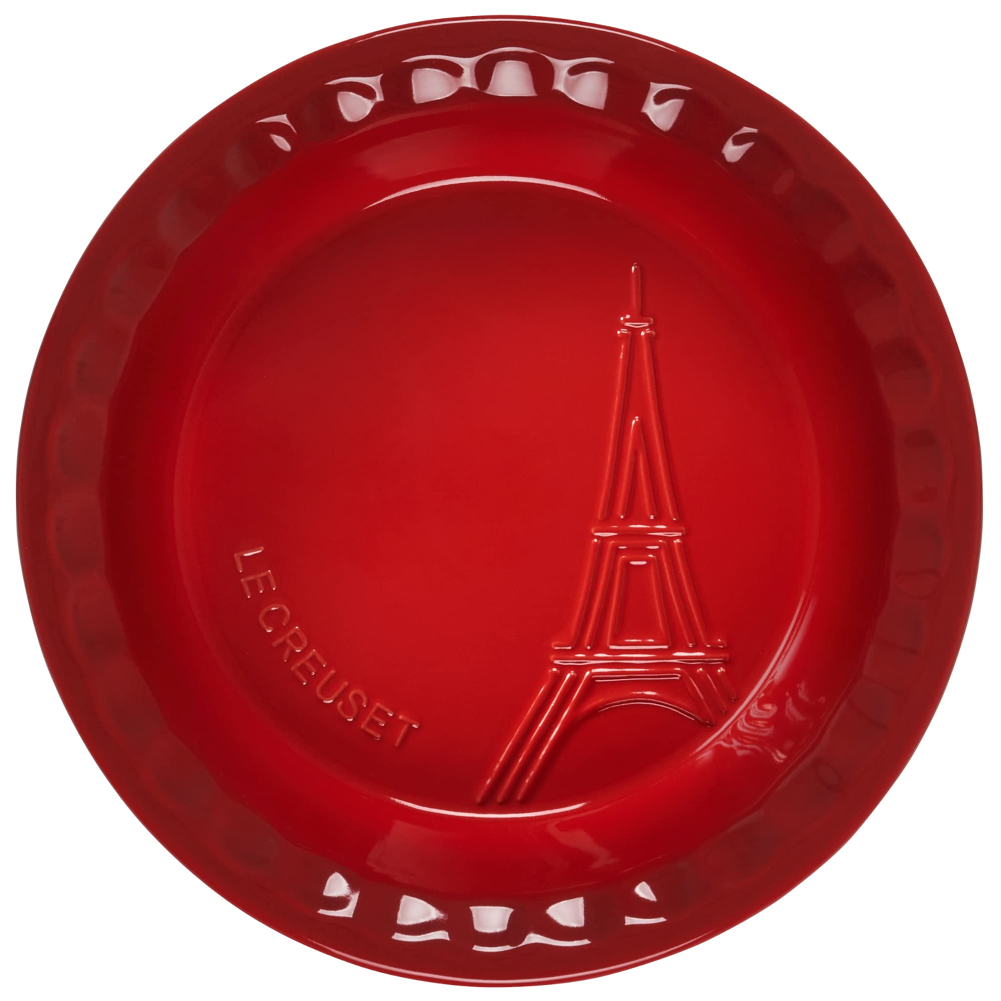 le-creuset-eiffel-tower-collection-stoneware-pie-dish-9-cerise image 3