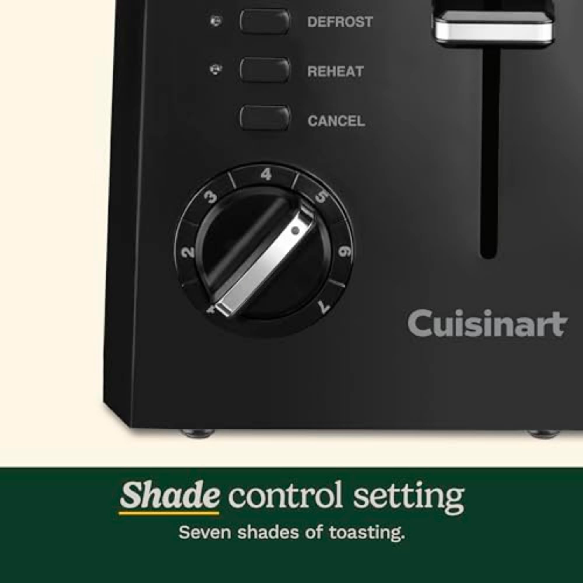 cuisinart-cpt-122bk-2-slice-compact-plastic-toaster-7-shade-settings-defrost-reh image 2