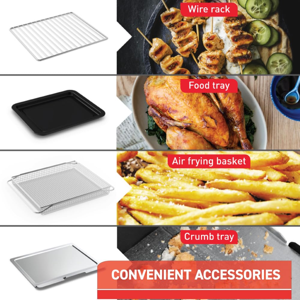 t-fal-easy-fry-9-in-1-toaster-oven-air-fryer-combo-21-qt-stainless-steel image 6