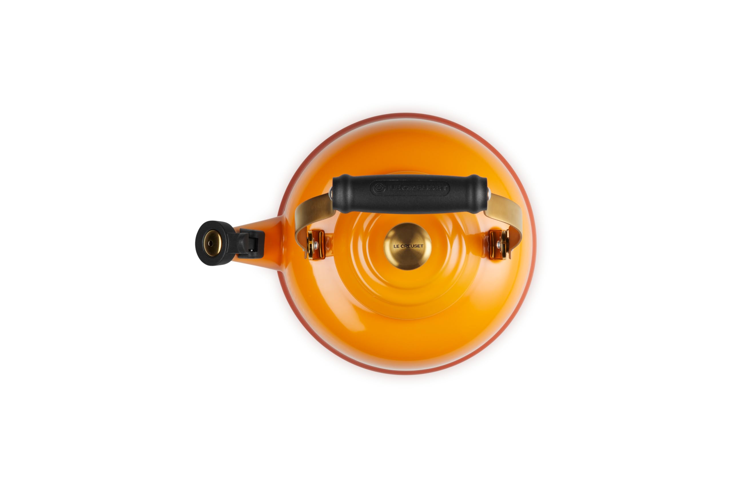 le-creuset-enamel-on-steel-whistling-tea-kettle-with-gold-finishes-1-7-qt-persim image 4