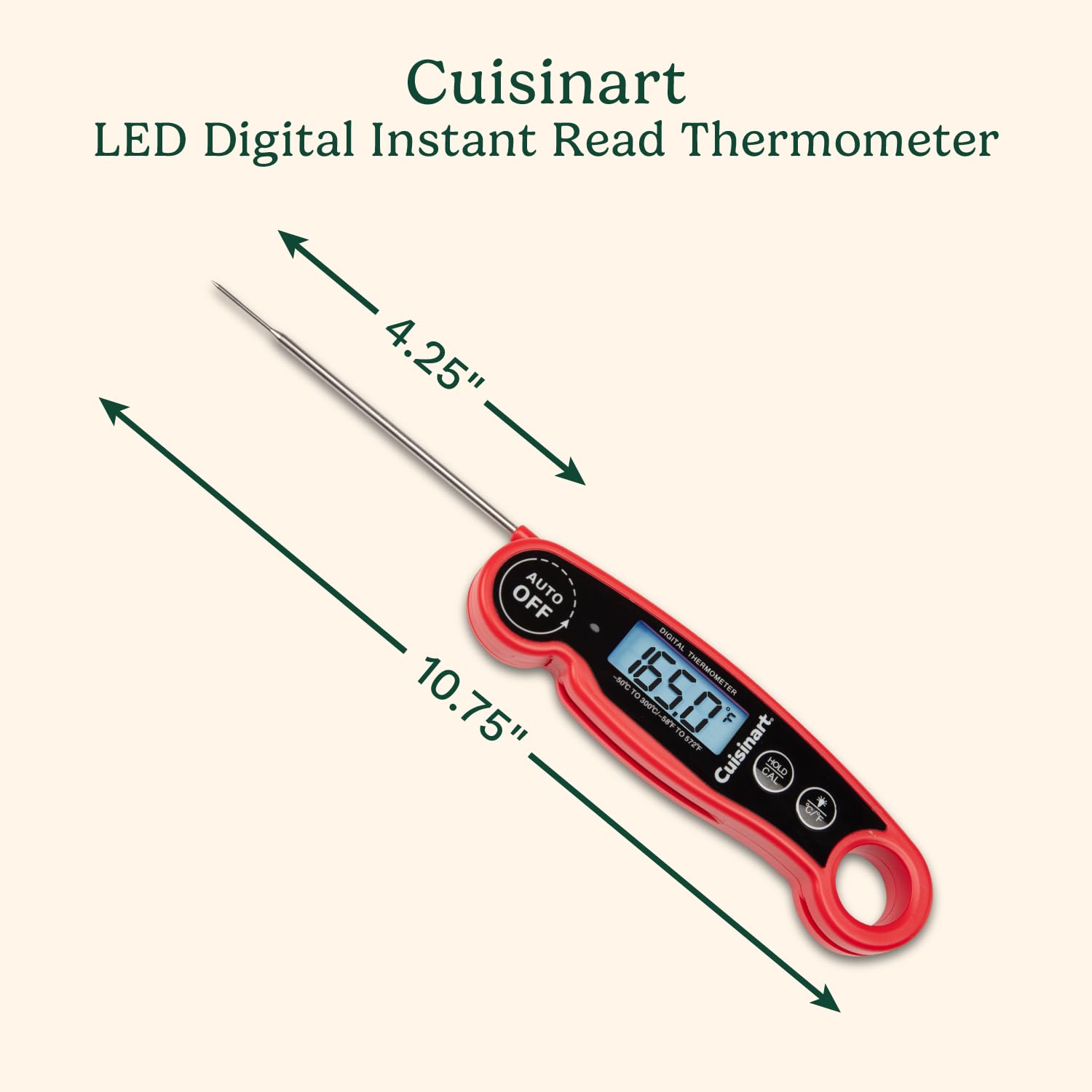 cuisinart-lcd-digital-instant-read-thermometer-water-resistant-meat-thermometer image 2