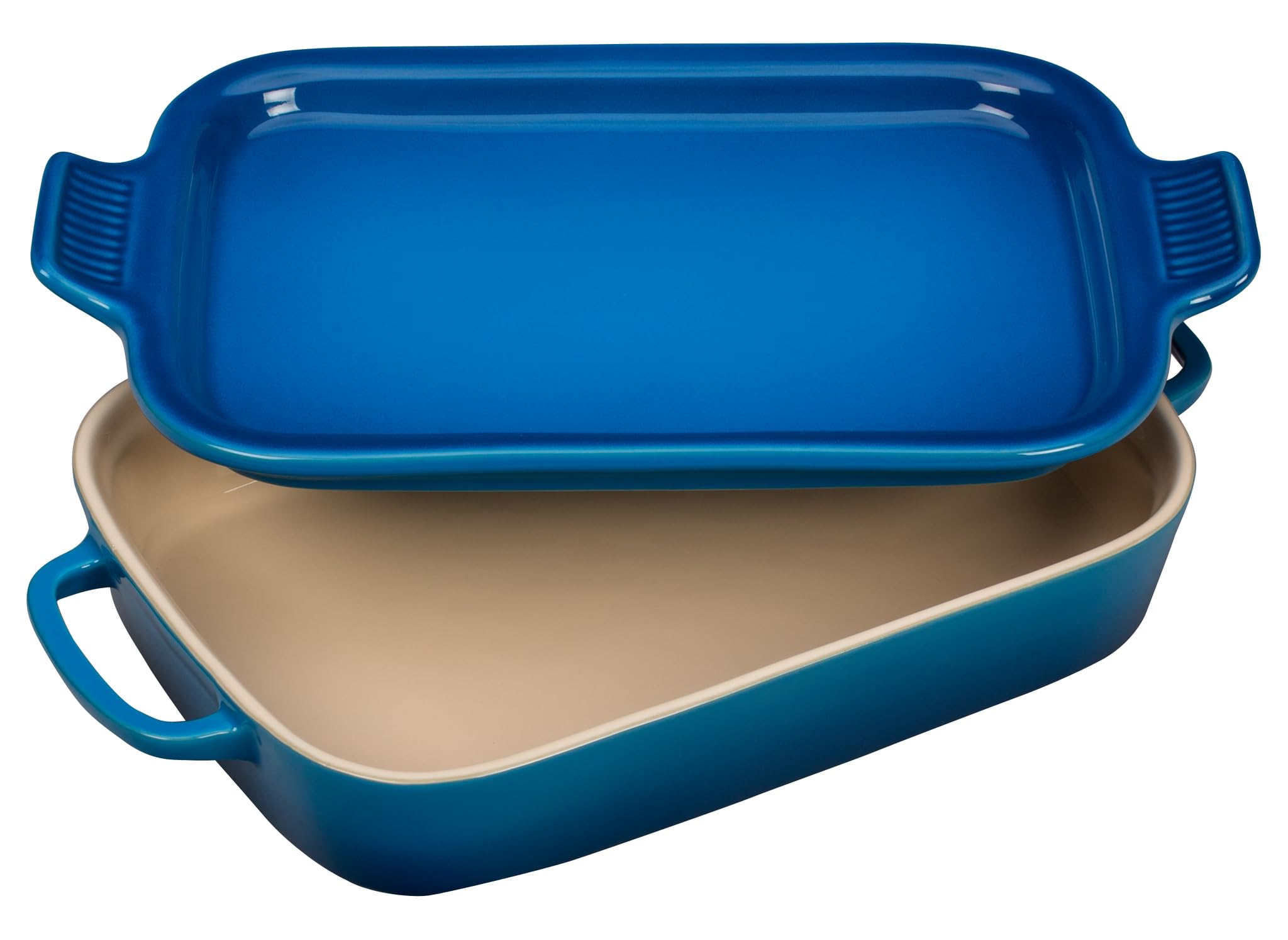 le-creuset-stoneware-rectangular-dish-with-platter-lid-14-75-x-9-cerise image 7