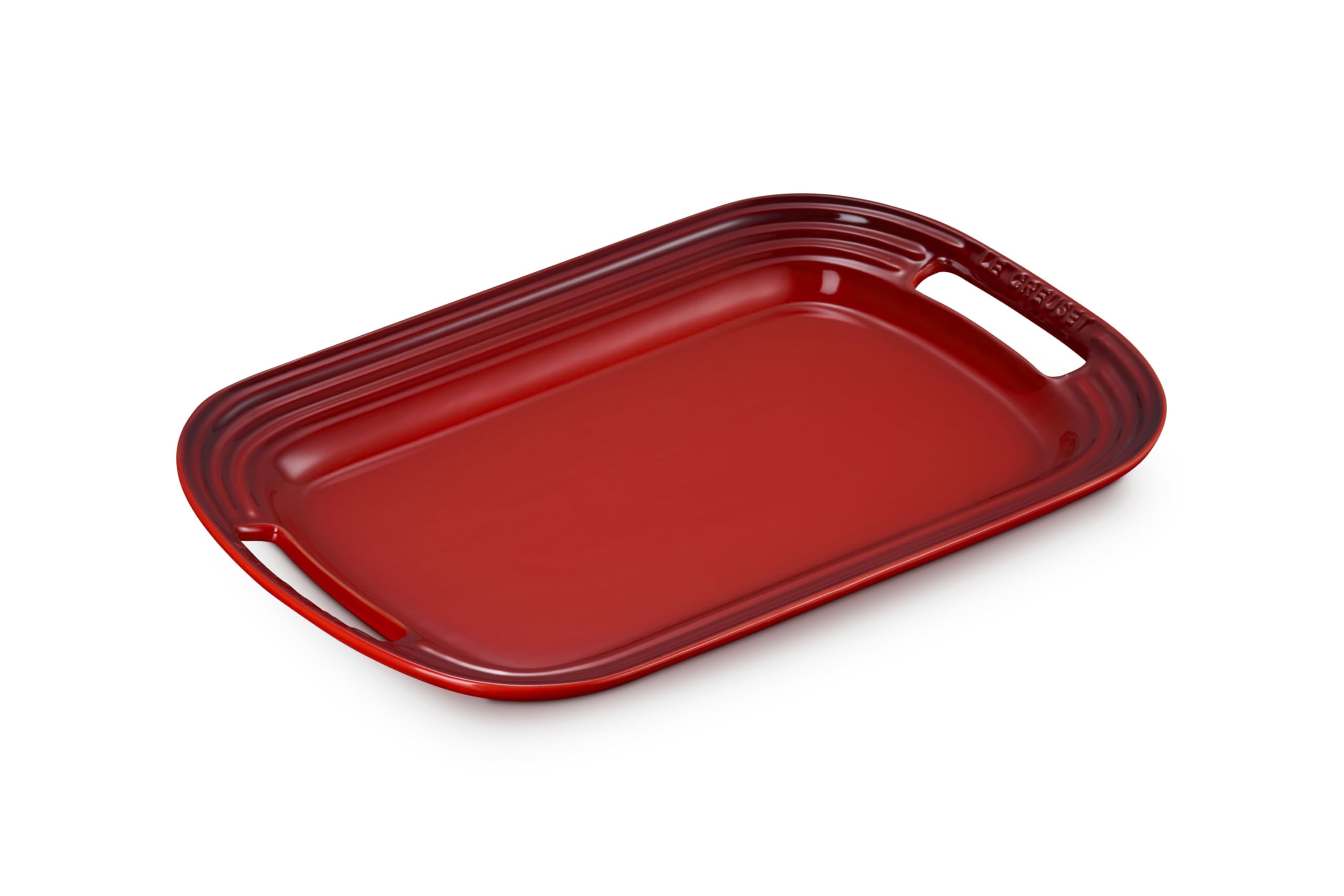 le-creuset-stoneware-serving-platter-14-in-cerise image 2