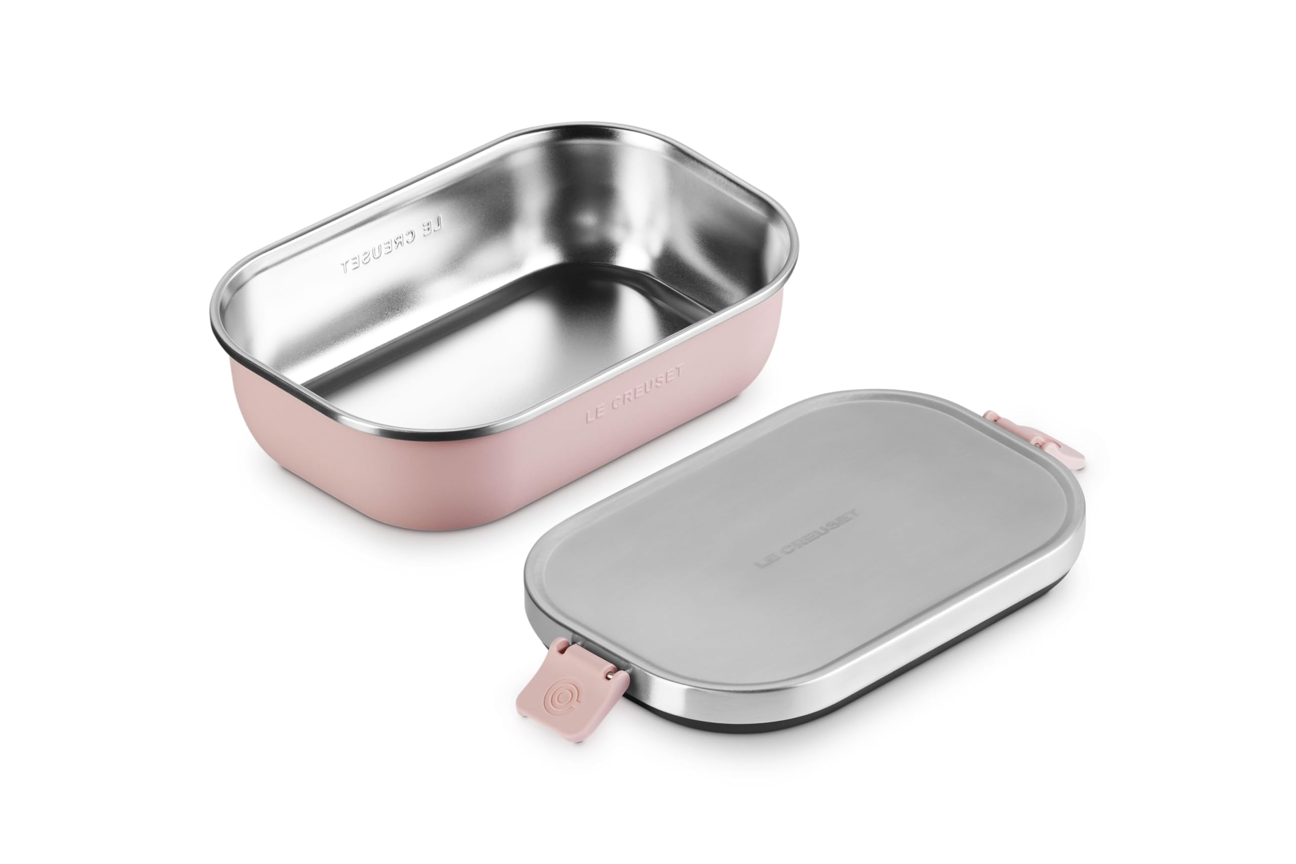 le-creuset-on-the-go-stainless-steel-lunch-box-30-oz-shell-pink image 2