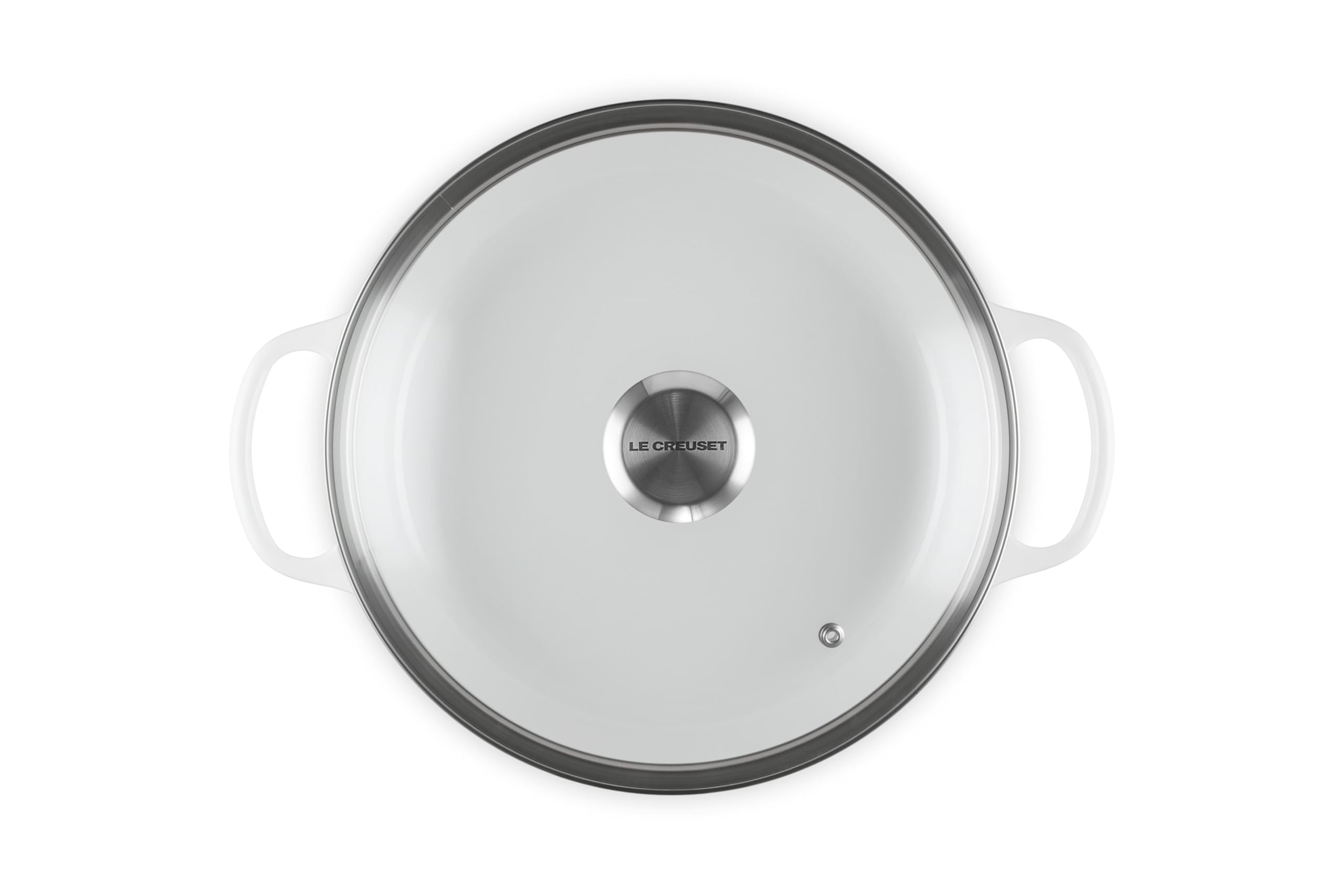 le-creuset-signature-round-braiser-with-glass-lid-2-25-qt-white image 2