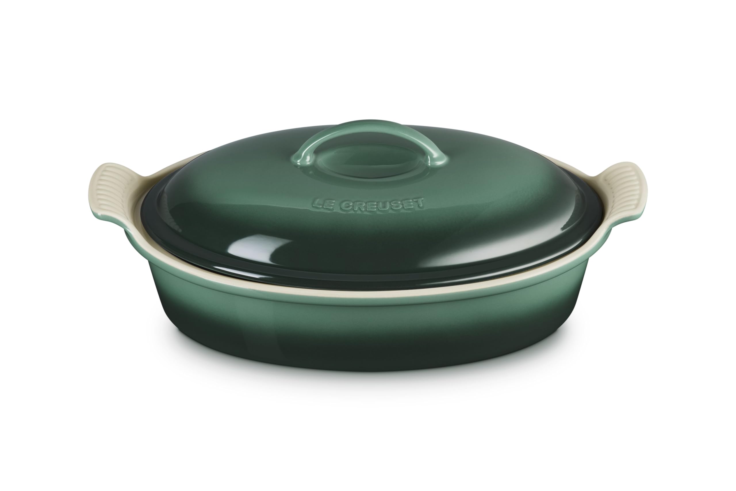 le-creuset-stoneware-heritage-covered-oval-casserole-4-qt-14-in-white image 8