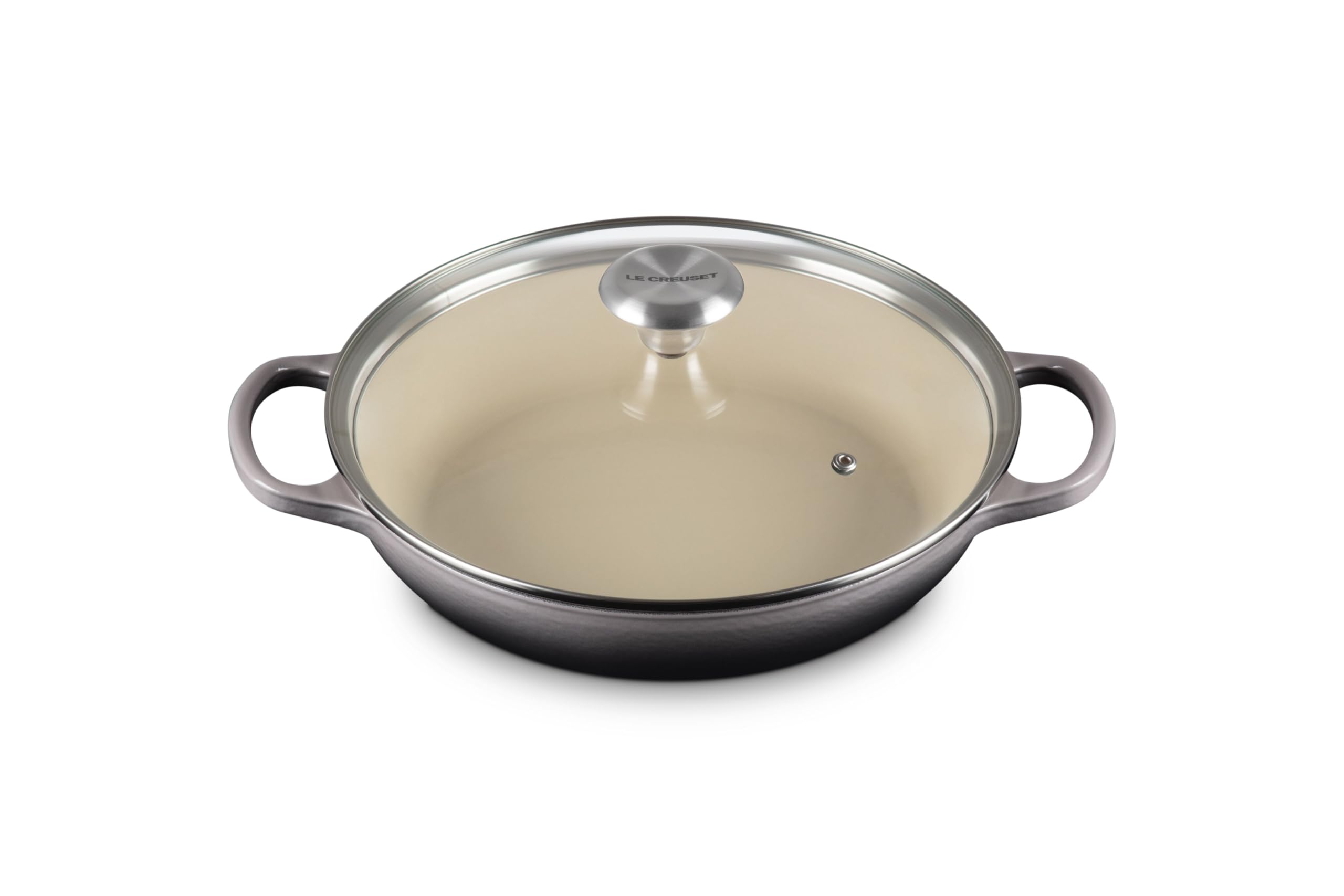 le-creuset-signature-round-braiser-with-glass-lid-2-25-qt-oyster image 1