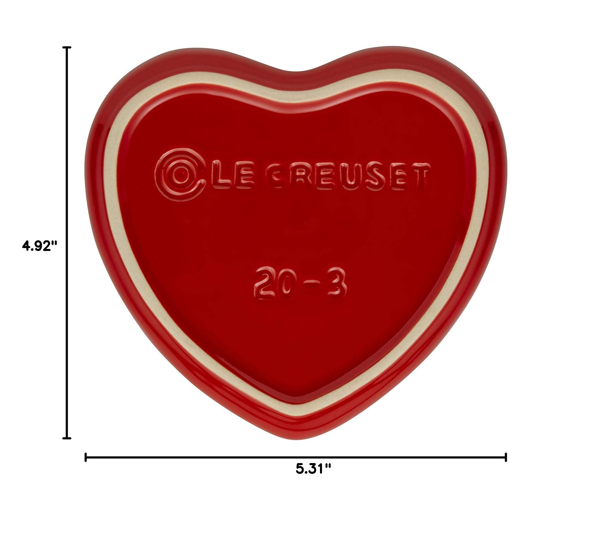 le-creuset-stoneware-heart-shaped-spoon-rest-5-cerise image 7