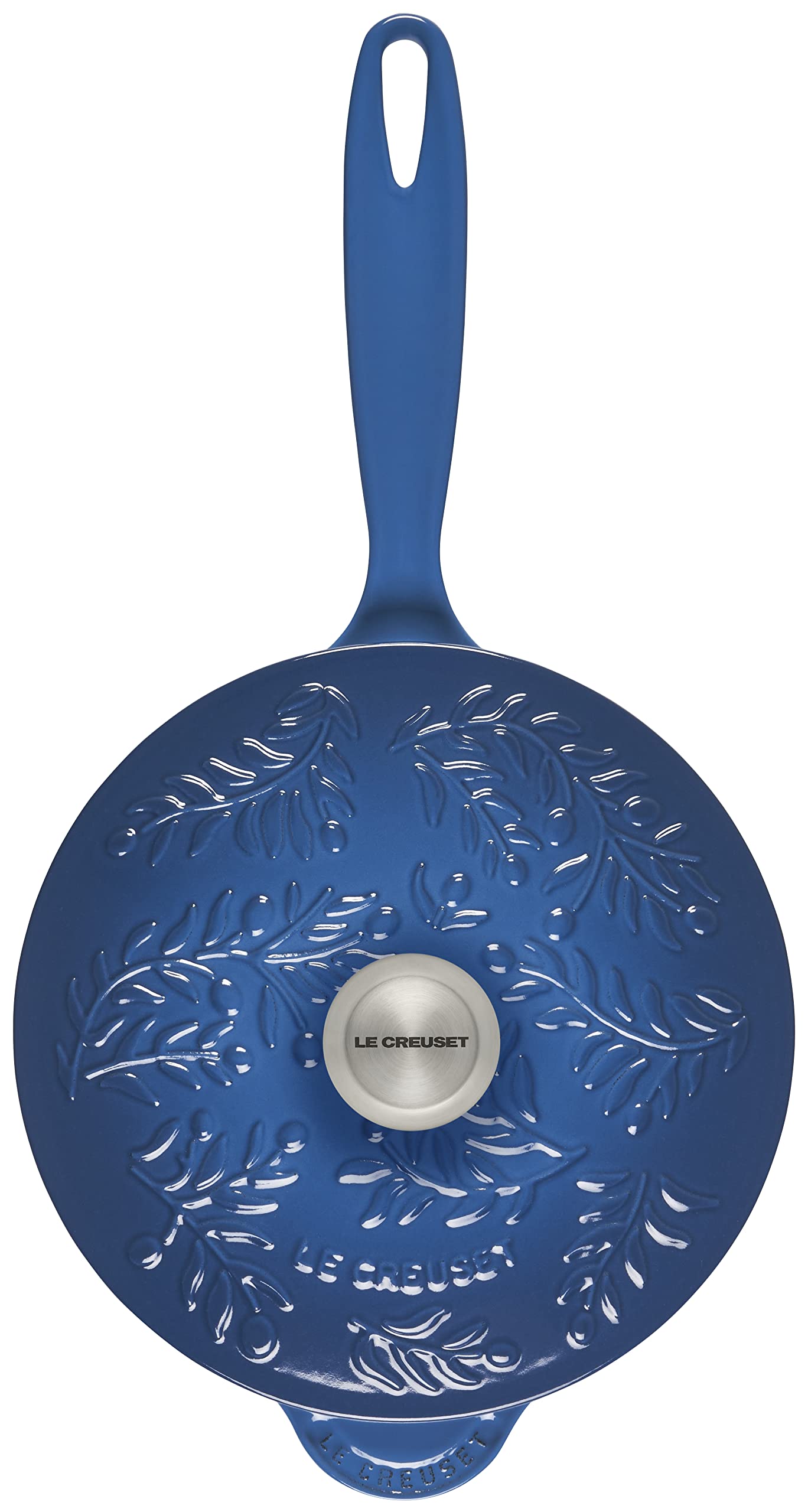 le-creuset-olive-branch-collection-enameled-cast-iron-saucier-2-25-qt-marseille- image 3