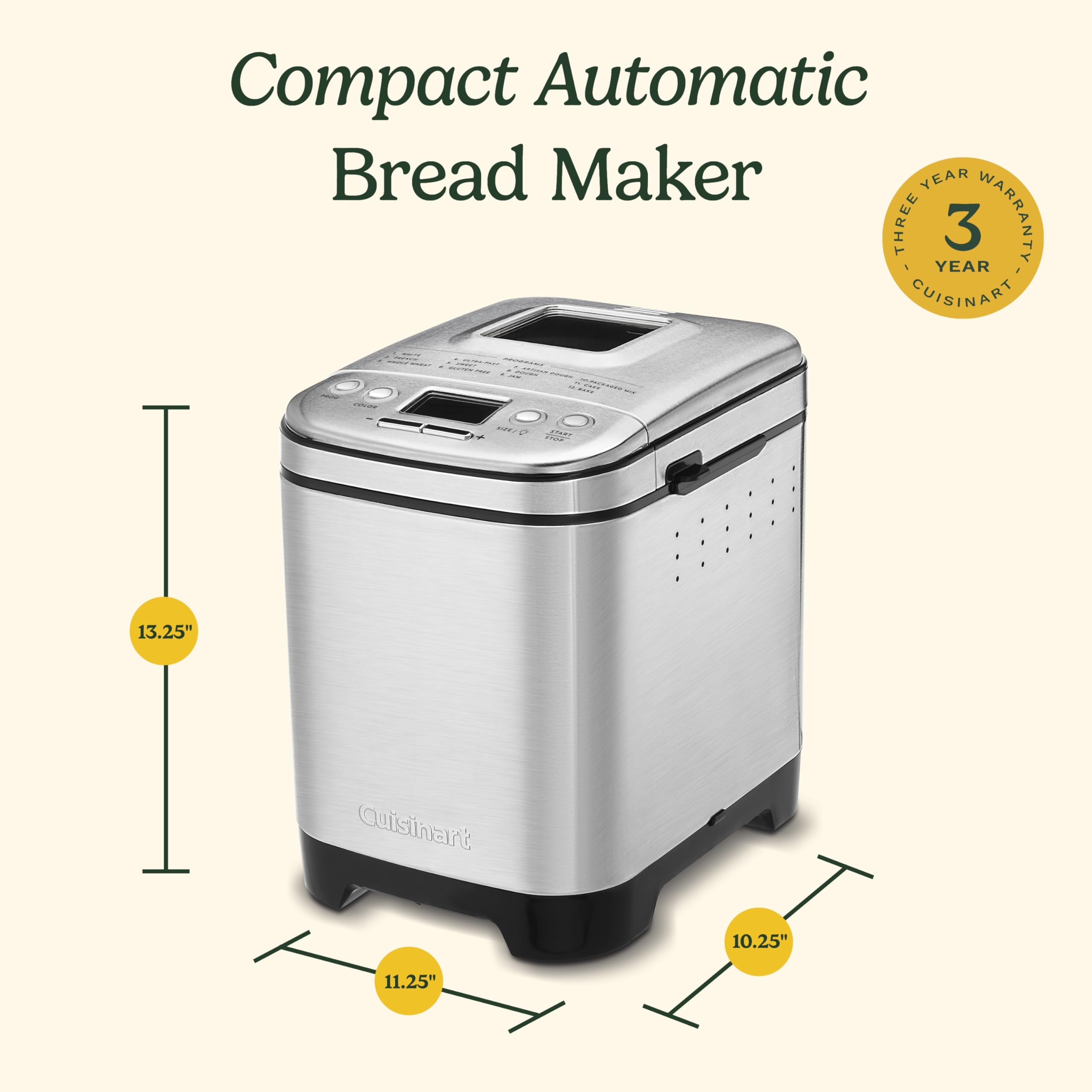 cuisinart-cbk-110-bread-maker-2-lb-12-menu-options-stainless-steel image 6