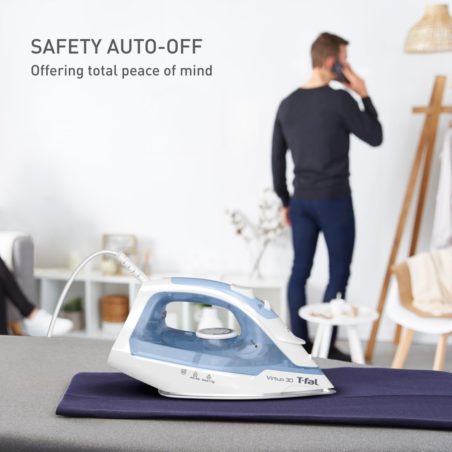 t-fal-virtuo-steam-iron-ceramic-soleplate-1400w-burst-of-steam-anti-drip-blue image 6