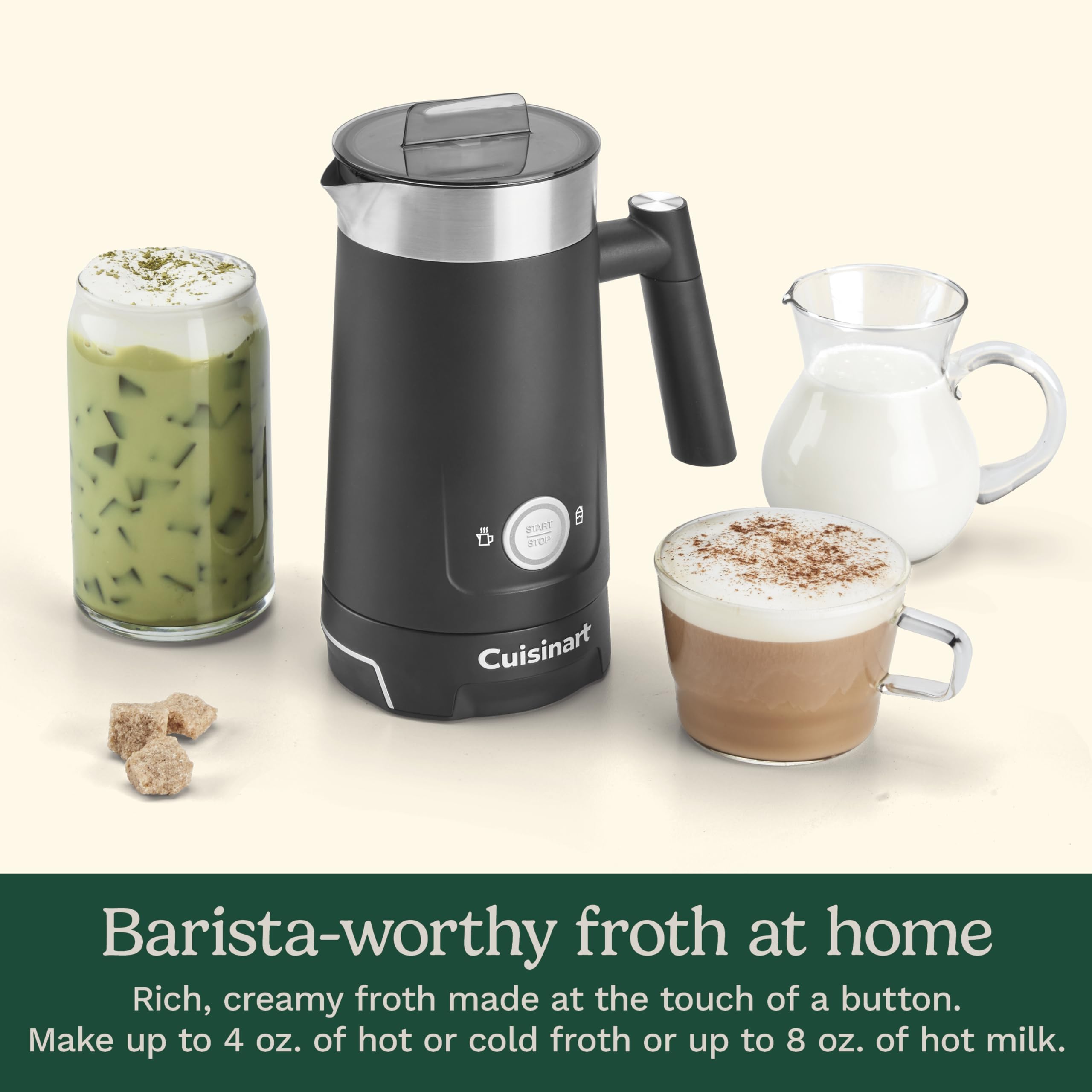 cuisinart-hot-and-cold-foam-milk-frother-fr-16-electric-coffee-frother-black image 4