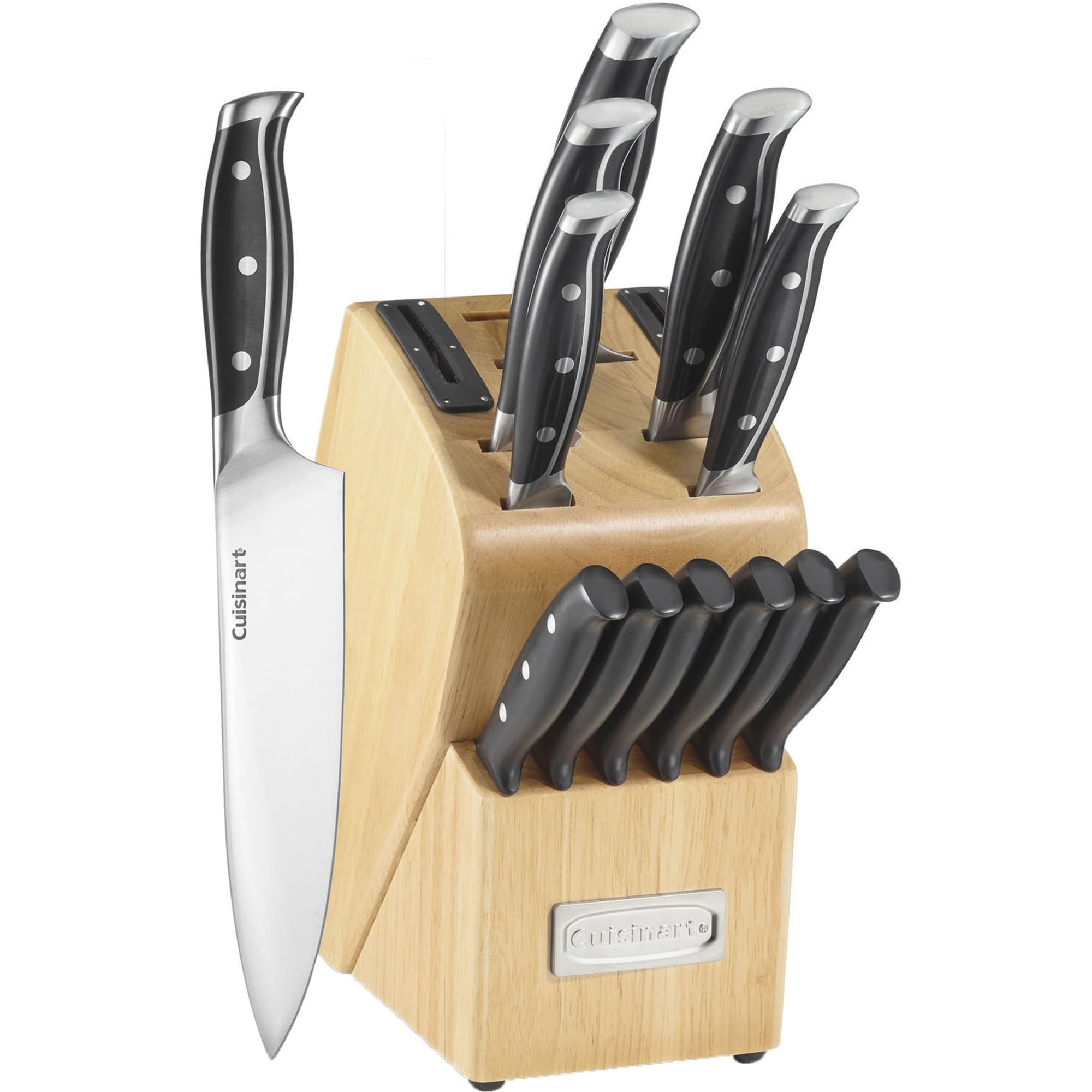 cuisinart-nitrogen-infused-15-piece-cutlery-block-set-with-built-in-sharpener image 1
