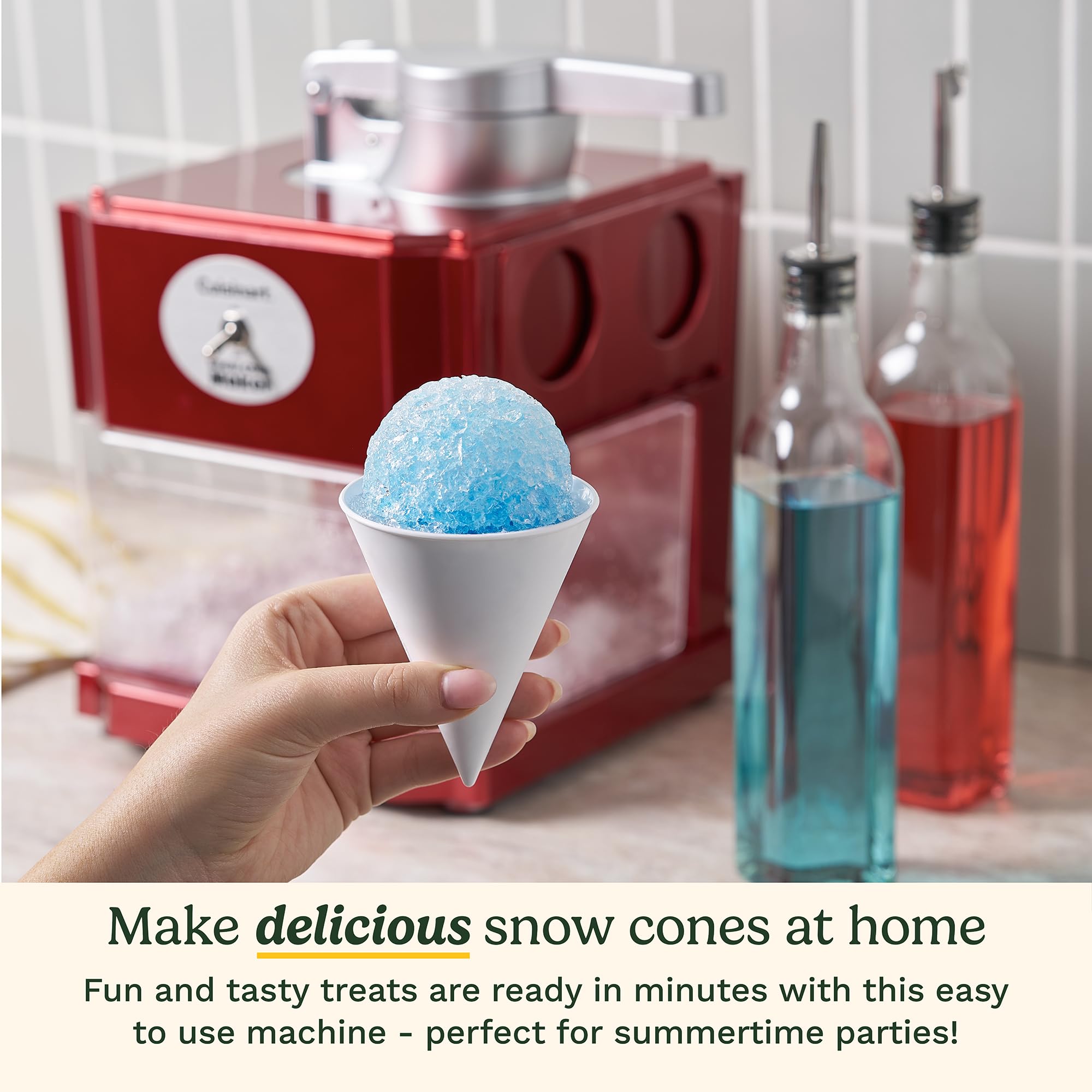cuisinart-scm-10p1-snow-cone-machine-with-reusable-cones-red image 4