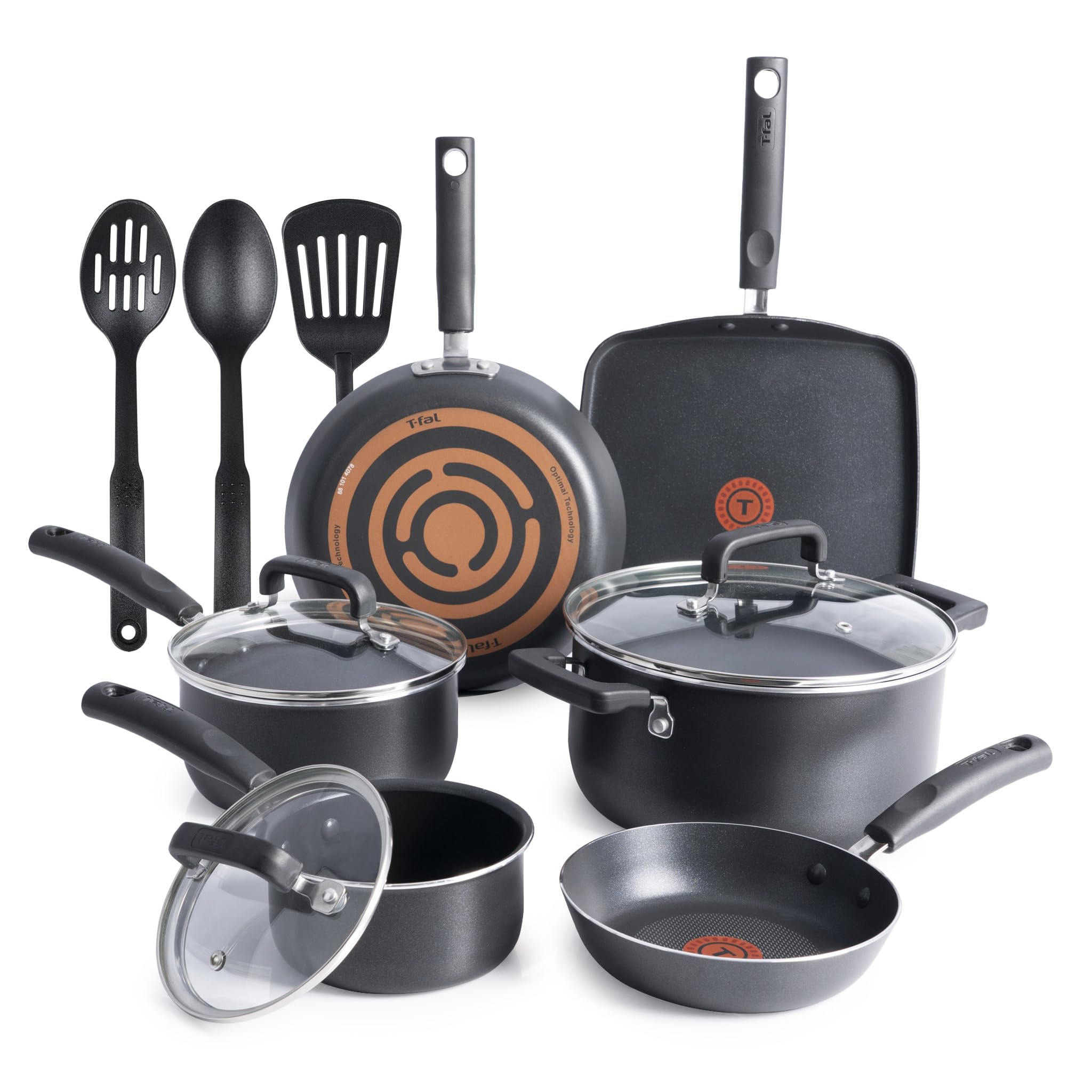 t-fal-signature-12-piece-nonstick-pots-and-pans-set image 1